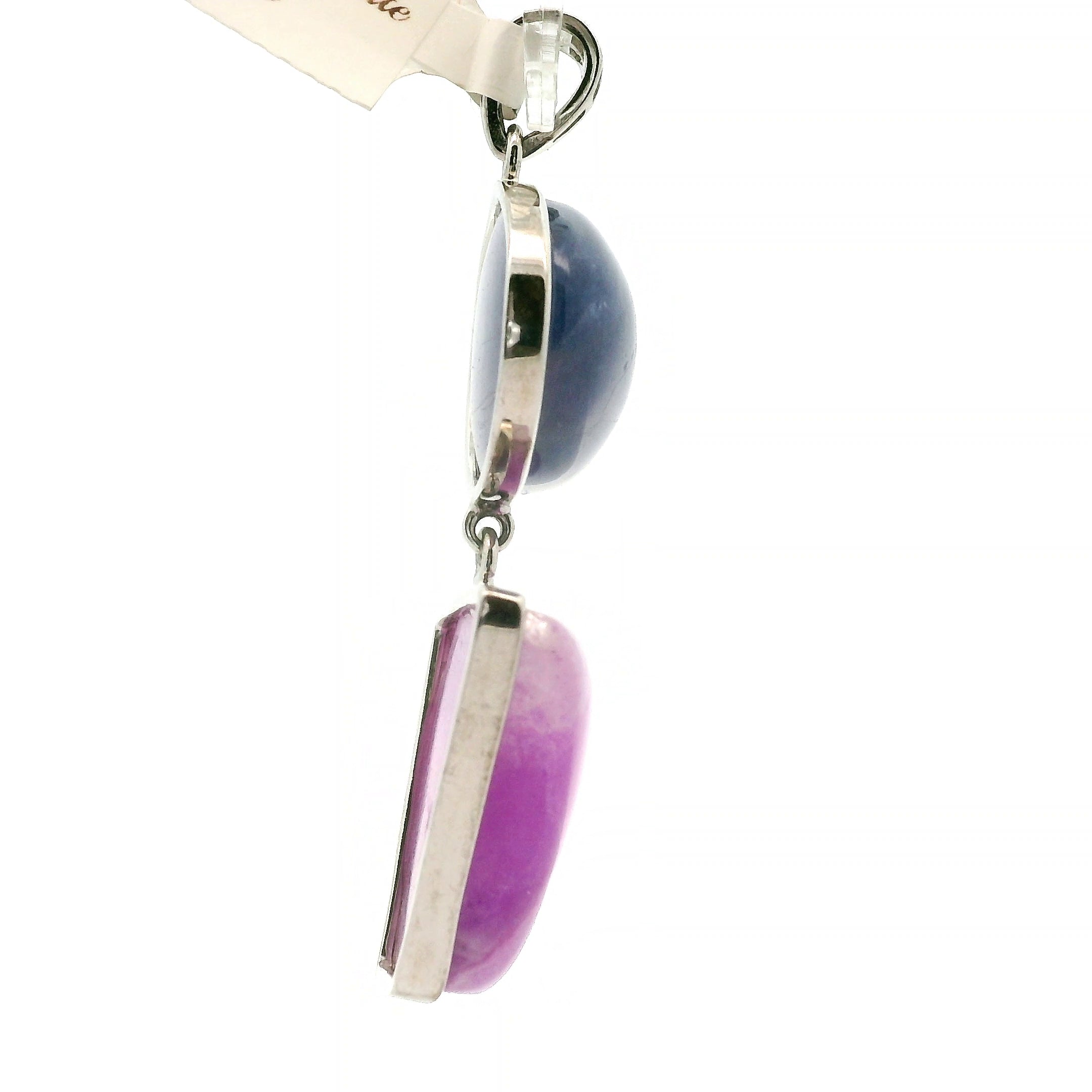 Tanzanite x Sugilite Pendant .925 Silver for Spiritual Evolution, Powerful Healing and Divine Connection