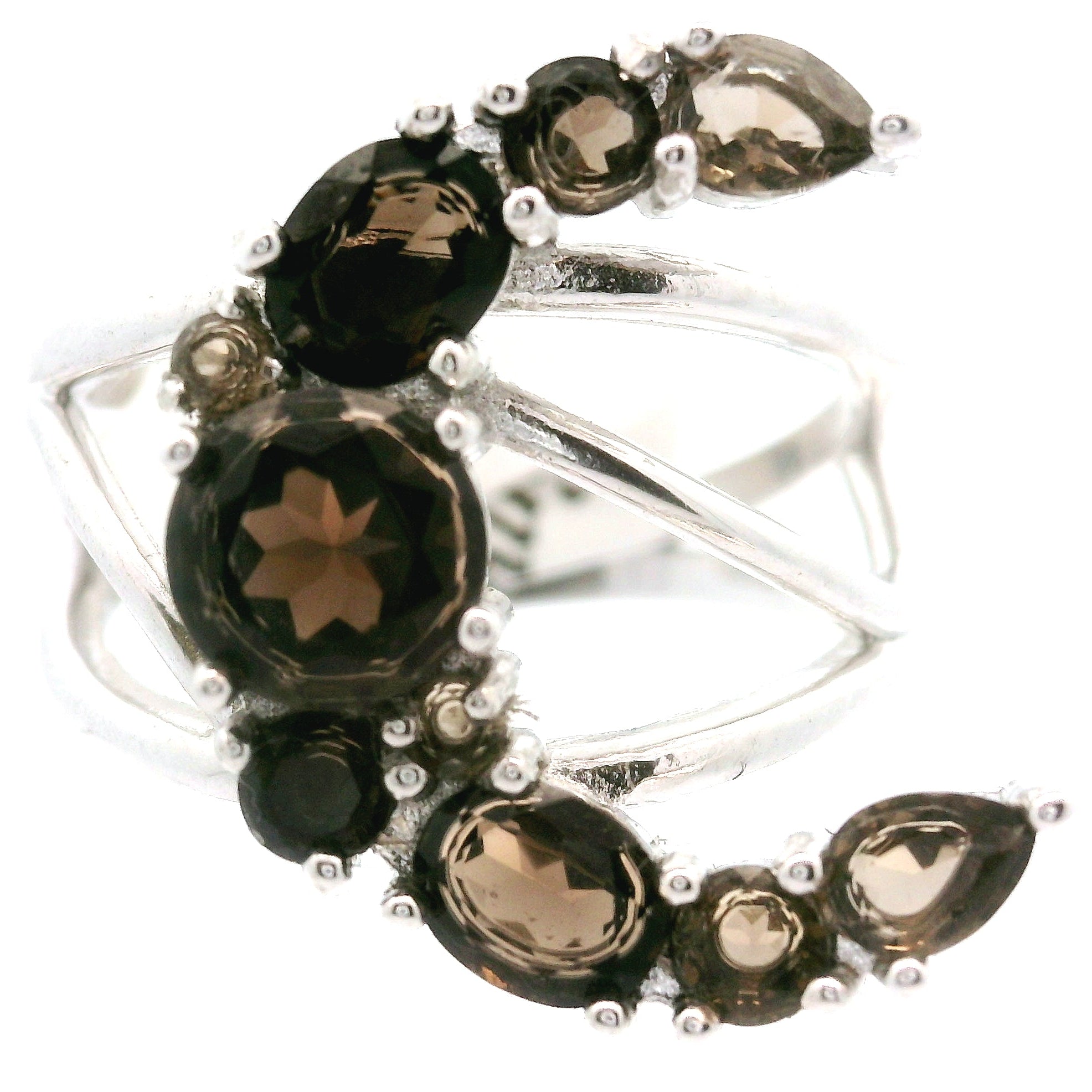 Moon Cuff Ring .925 Silver for Higher Levels of Awareness, Peaceful Communication and Clarity