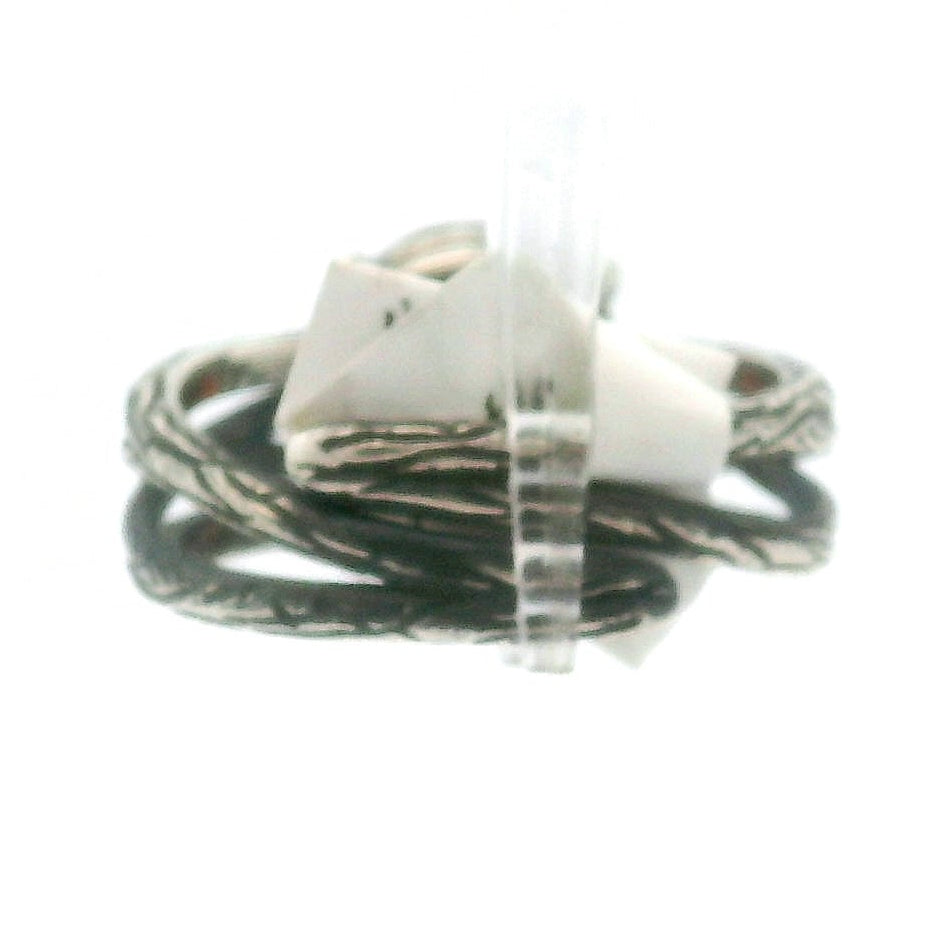 Orange Kyanite Bad Witch Cuff Ring .925 Silver for Meditation and Energetic Cleansing