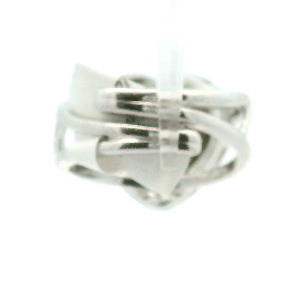 Watermelon Tourmaline with Pink Tourmaline Heart Pavé Ring .925 Silver for Passion for Life and Emotional Healing