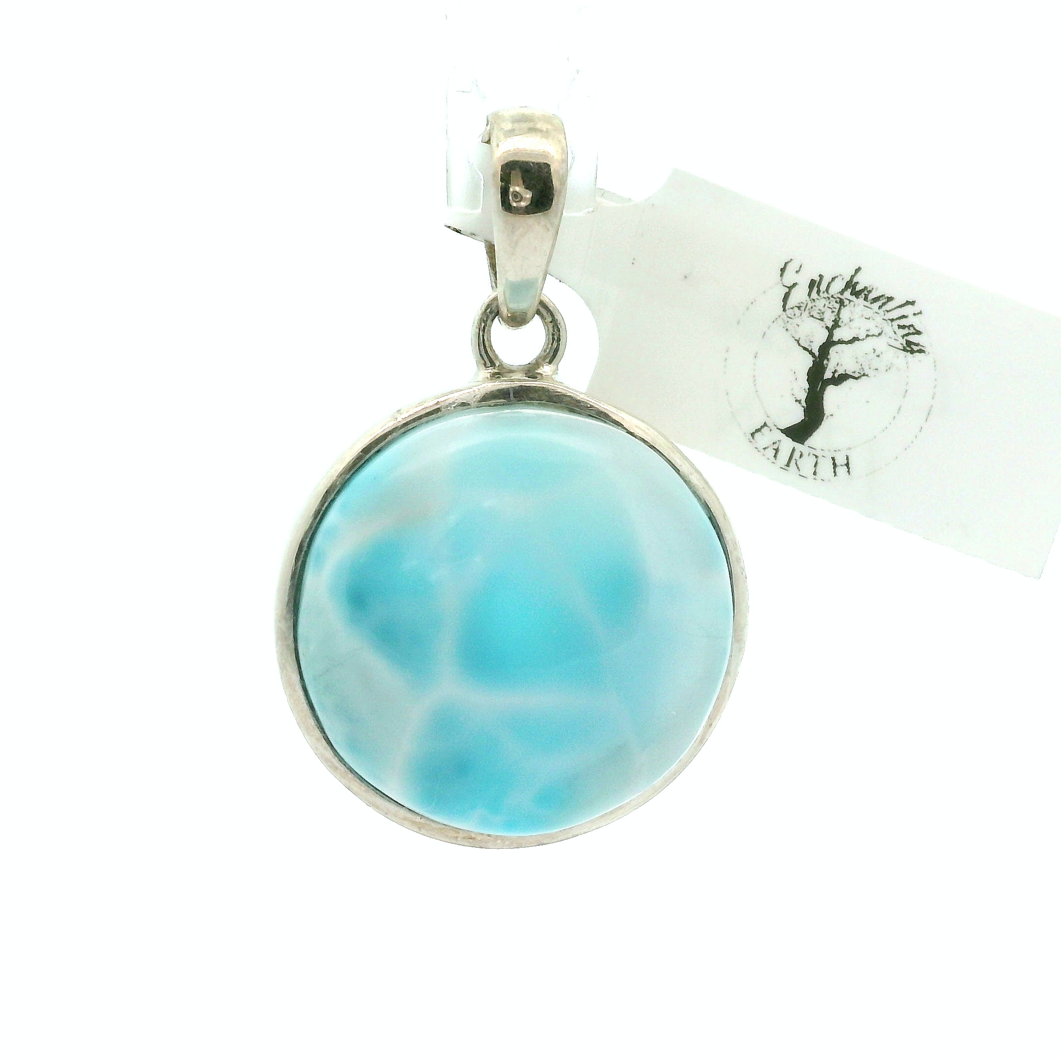 Larimar Pendants .925 Silver for Channeling, Psychic Abilities and Awakening of your Third Eye Chakra