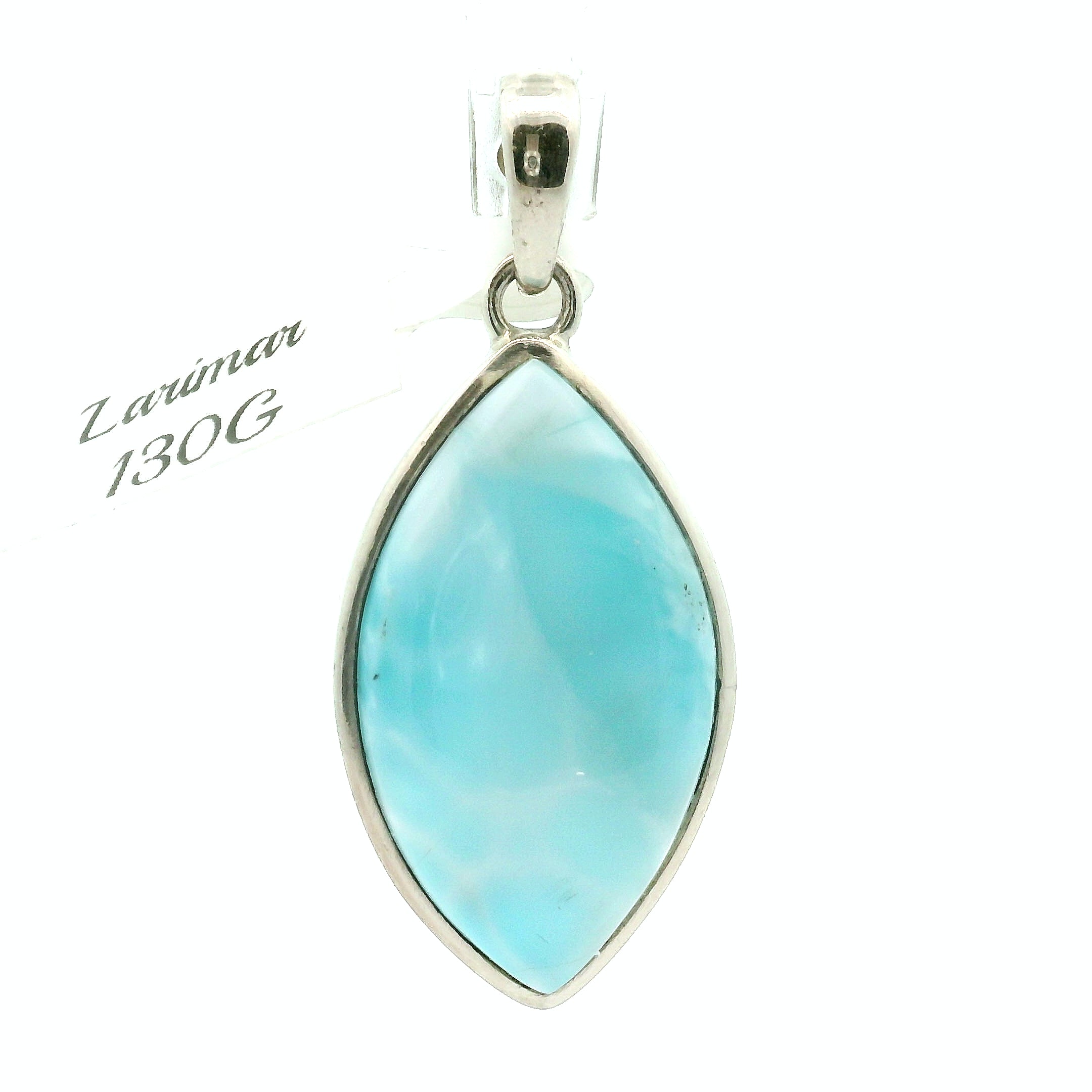 Larimar Pendants .925 Silver for Channeling, Psychic Abilities and Awakening of your Third Eye Chakra