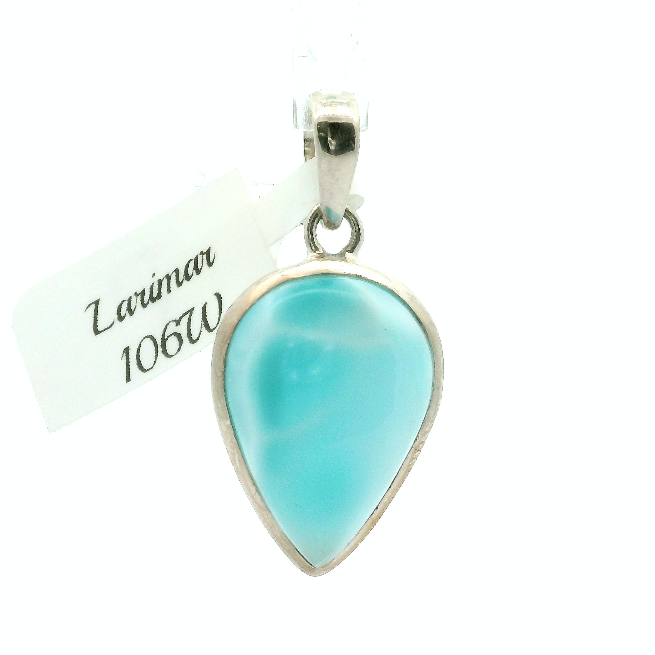 Larimar Pendants .925 Silver for Channeling, Psychic Abilities and Awakening of your Third Eye Chakra