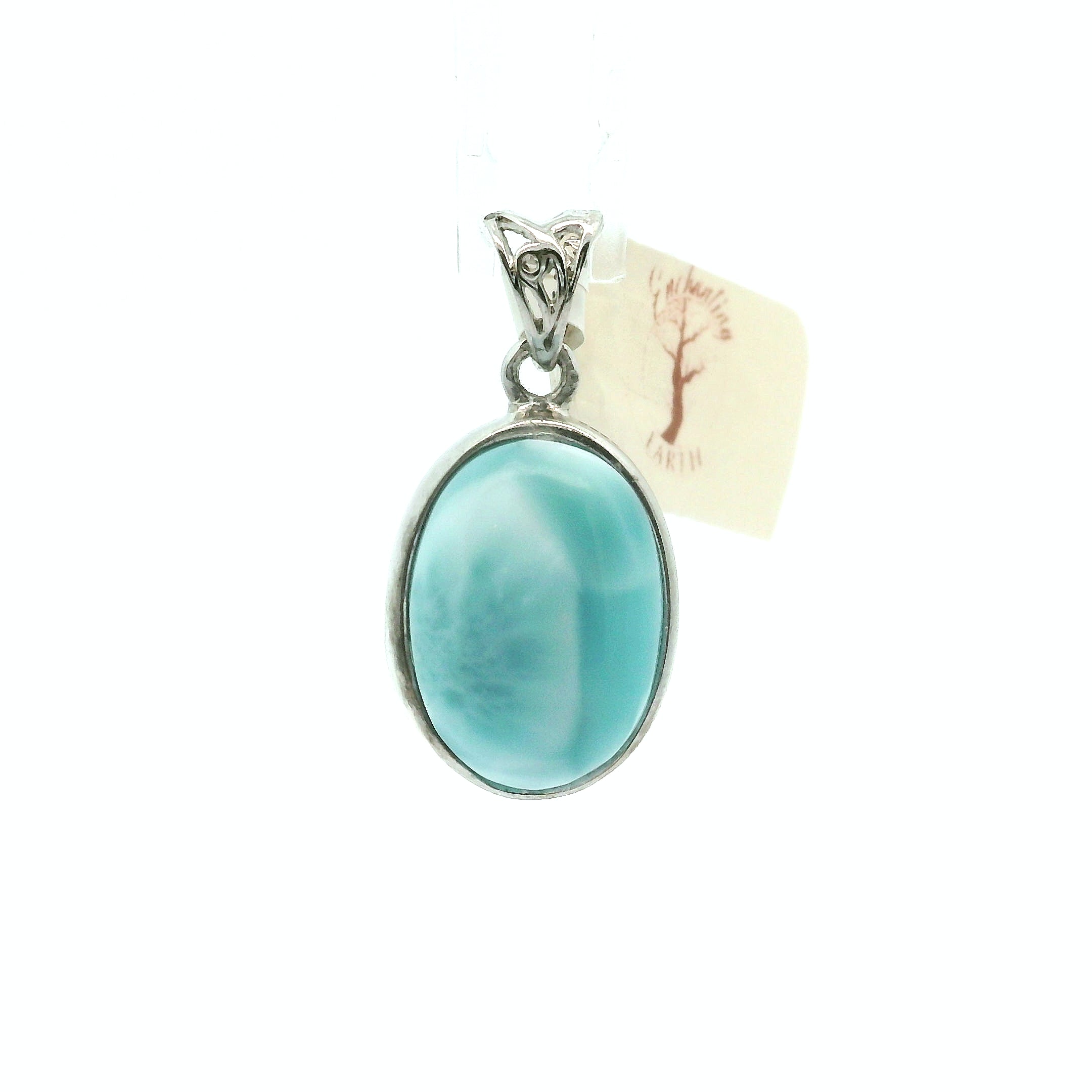 Larimar Pendants .925 Silver for Channeling, Psychic Abilities and Awakening of your Third Eye Chakra