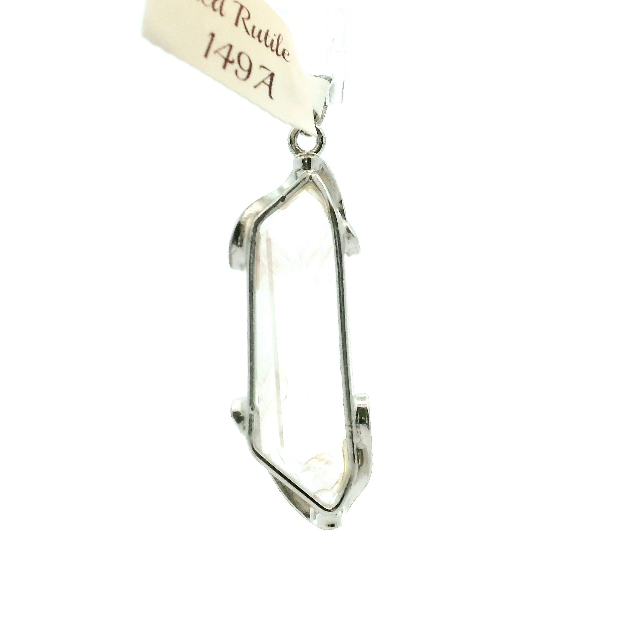 Red Rutile in Quartz Pendant 925 Silver for Manifestation, Life Force Energy and Renewal