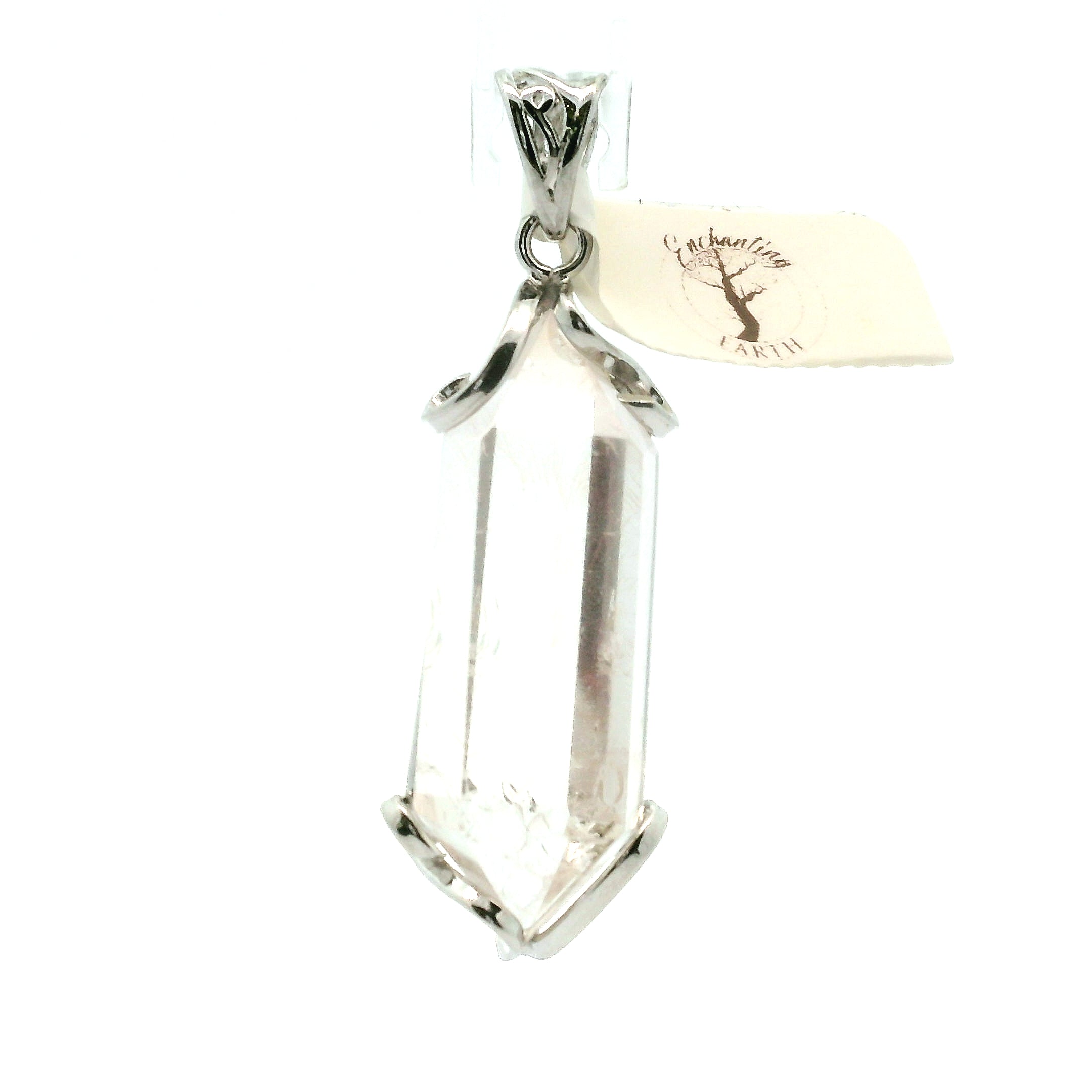 Red Rutile in Quartz Pendant 925 Silver for Manifestation, Life Force Energy and Renewal