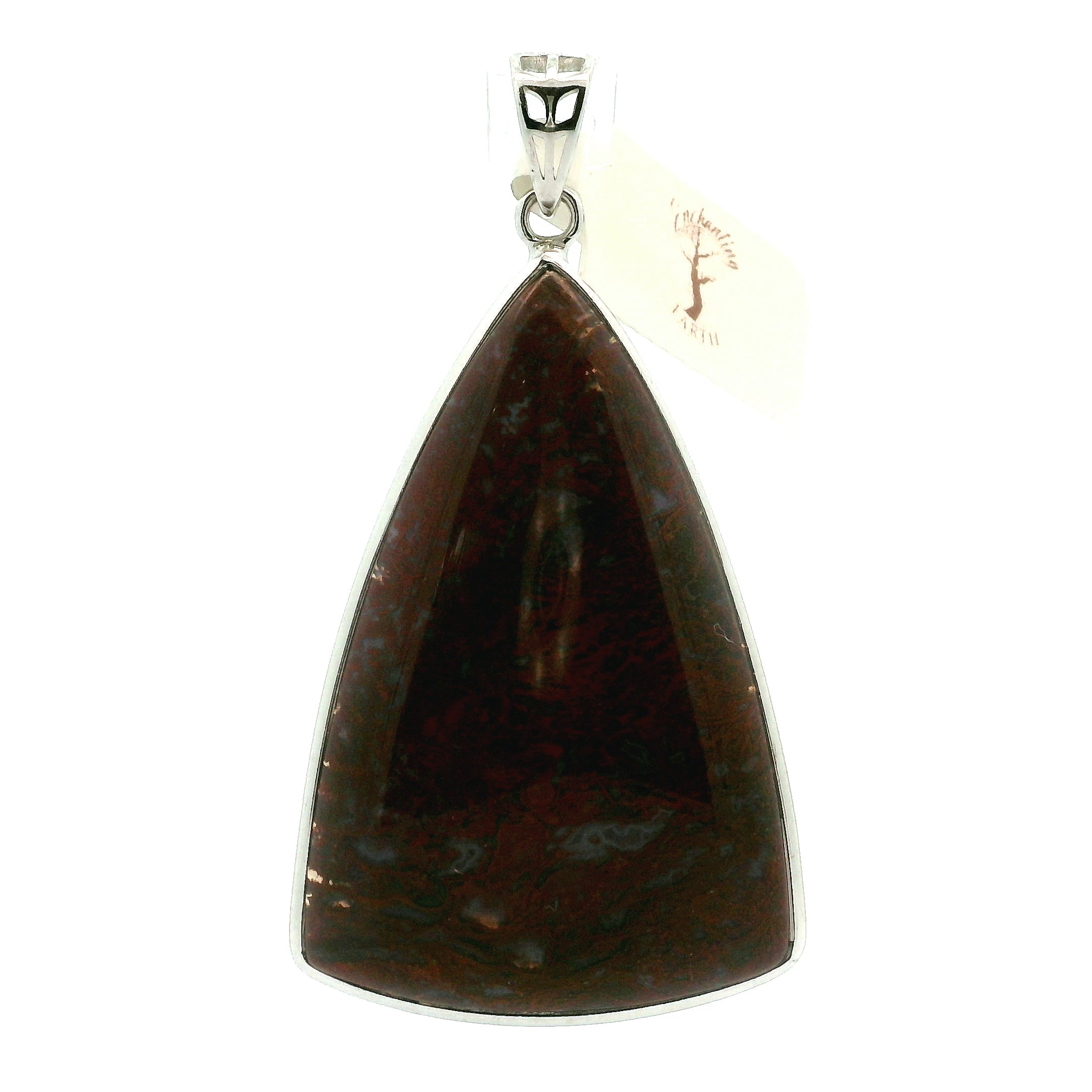 Red Flame Agate Pendant 925 Silver for Passion, Vitality and Life Force Energy