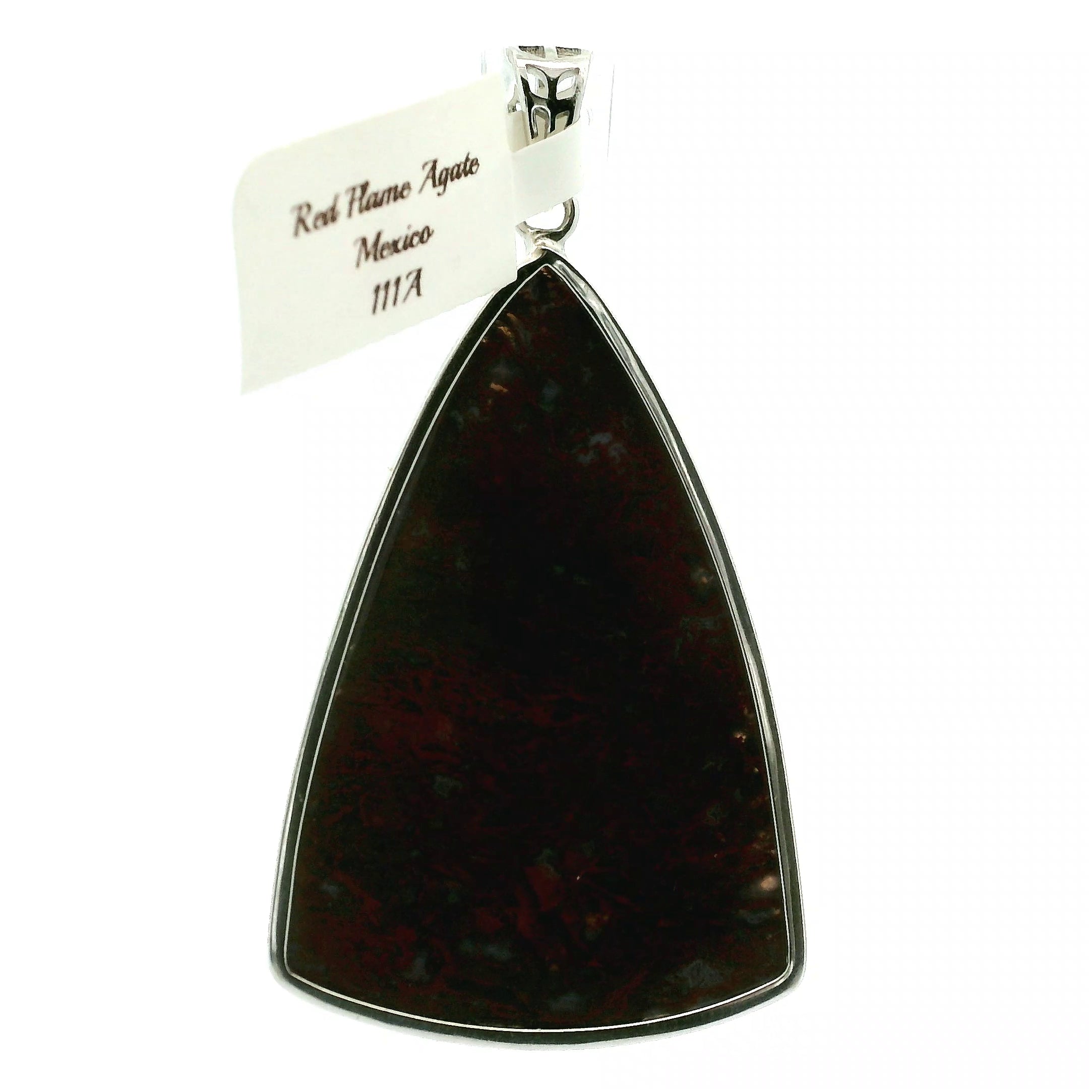 Red Flame Agate Pendant 925 Silver for Passion, Vitality and Life Force Energy