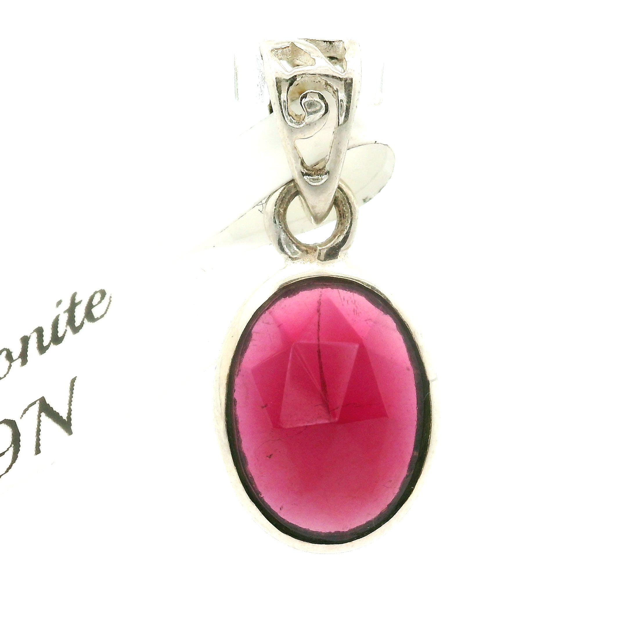 Rhodolite Garnet Pendants .925 Silver for Health, Grounding and Strength