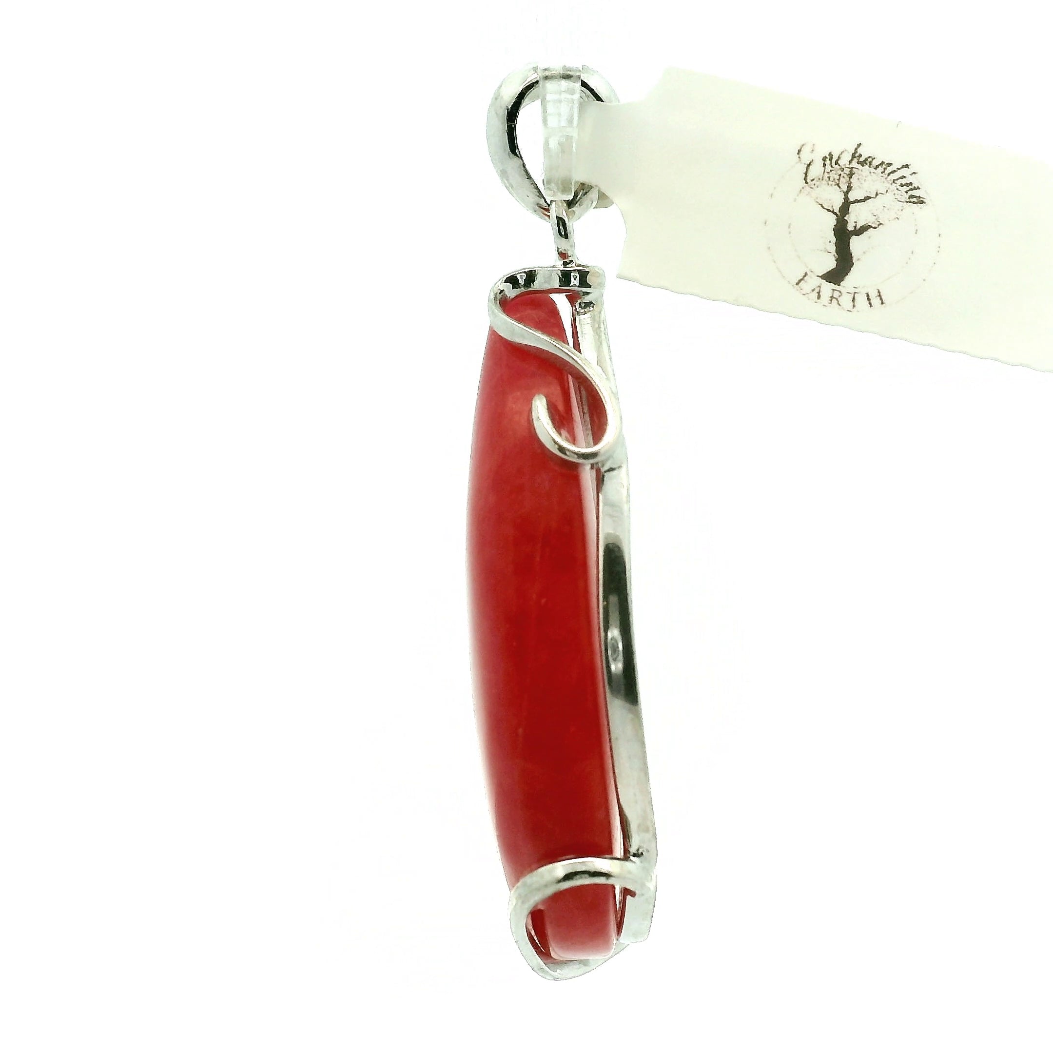 Gel Rhodonite Pendant .925 Silver for Heart Healing and Opening your Heart to Love