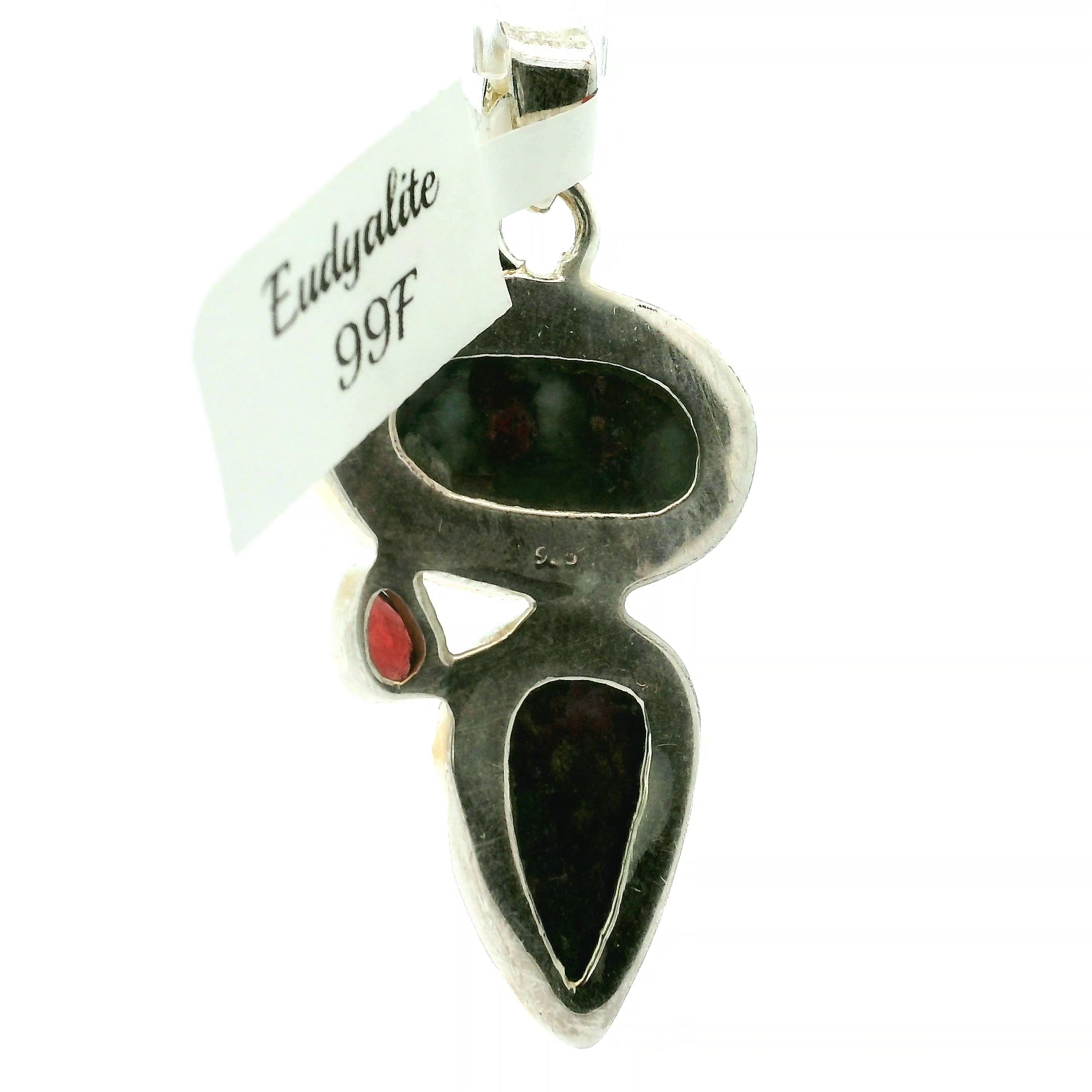 Eudialyte with Garnet Pendant .925 Silver for Manifesting the Desires of Your Heart