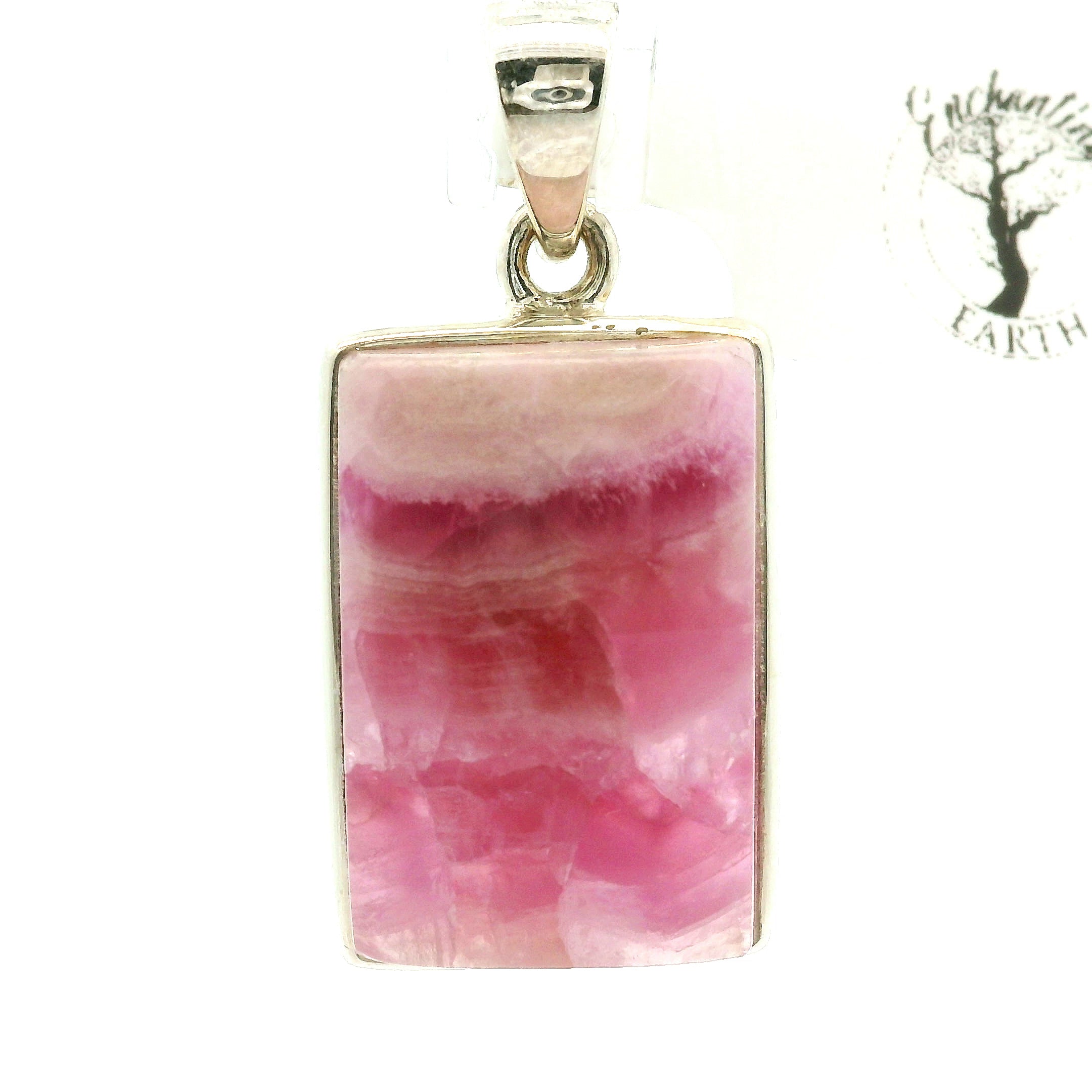 Cobalto Calcite Pendant .925 Silver for Compassion, Emotional Healing, Harmony and Forgiveness