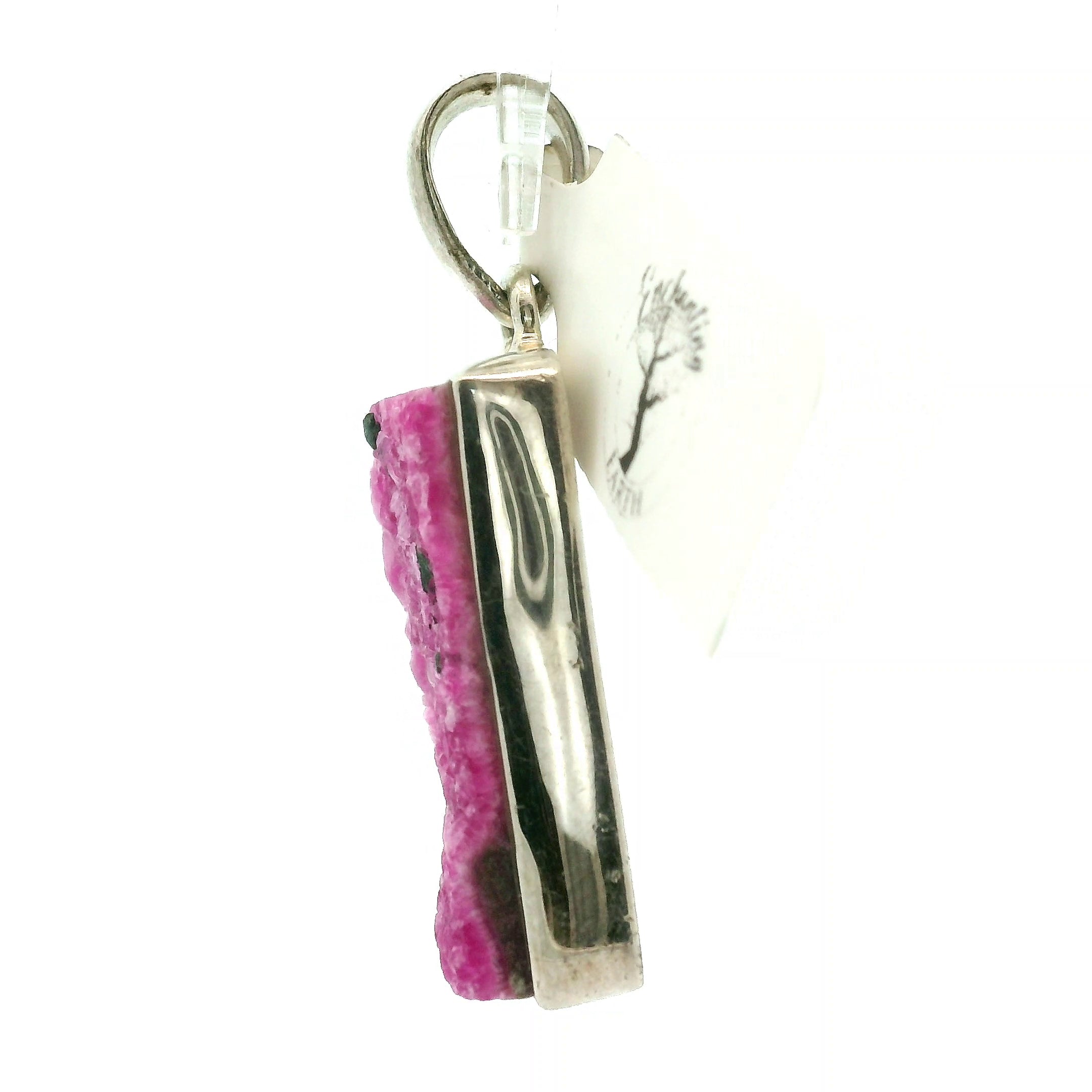 Cobalto Calcite Druzy Pendant .925 Silver for Compassion, Emotional Healing, Harmony and Forgiveness