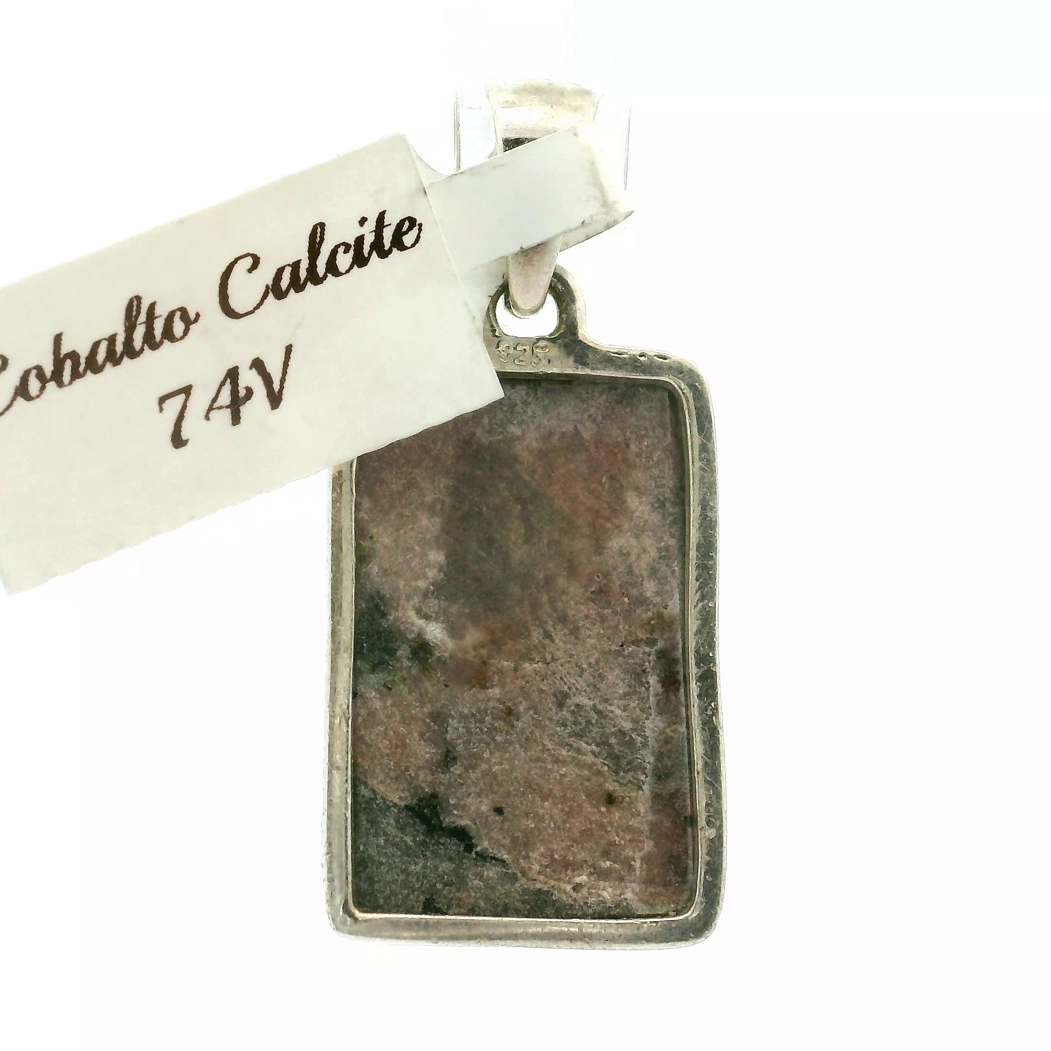 Cobalto Calcite Druzy Pendant .925 Silver for Compassion, Emotional Healing, Harmony and Forgiveness