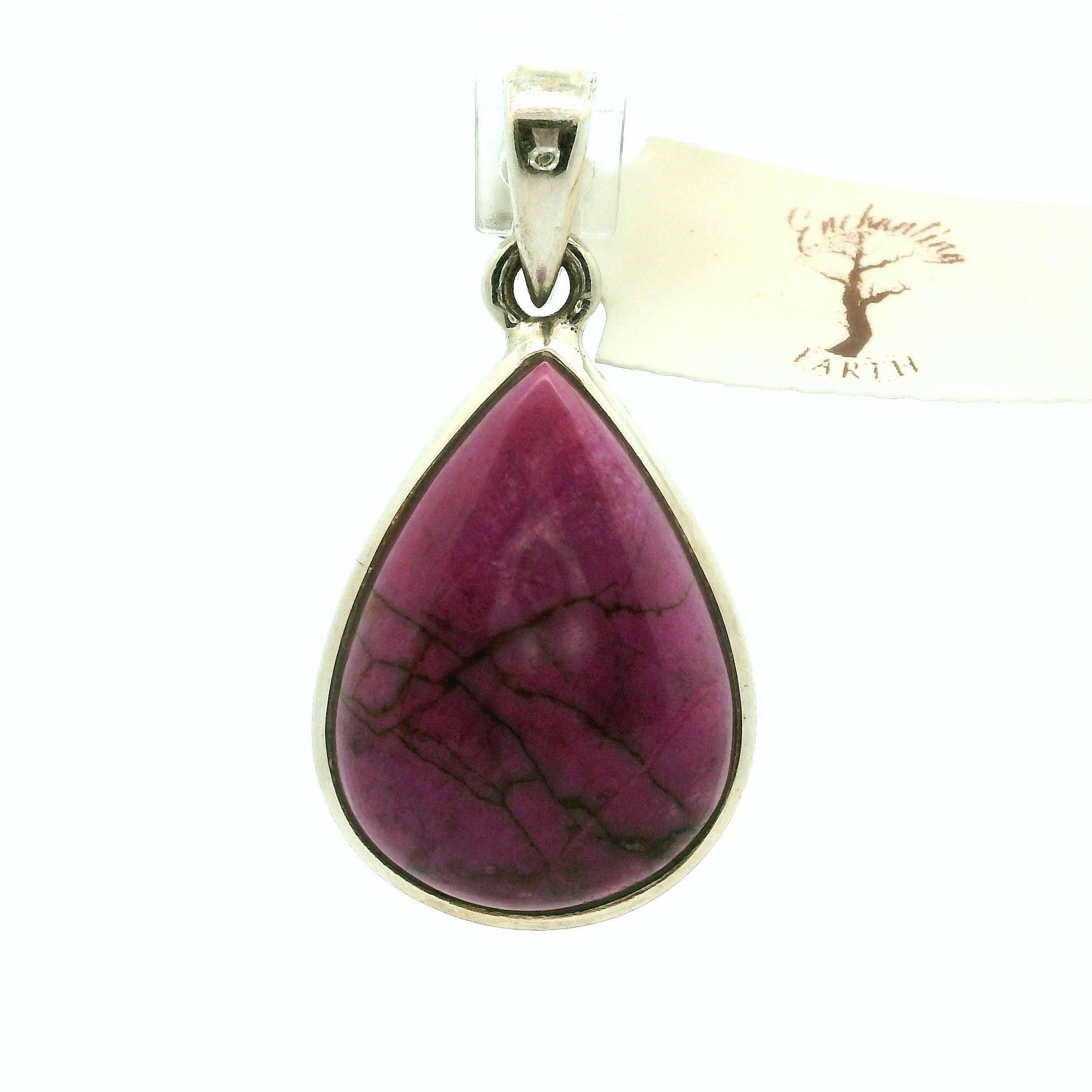 Cobalto Calcite Pendant .925 Silver for Compassion, Emotional Healing, Harmony and Forgiveness
