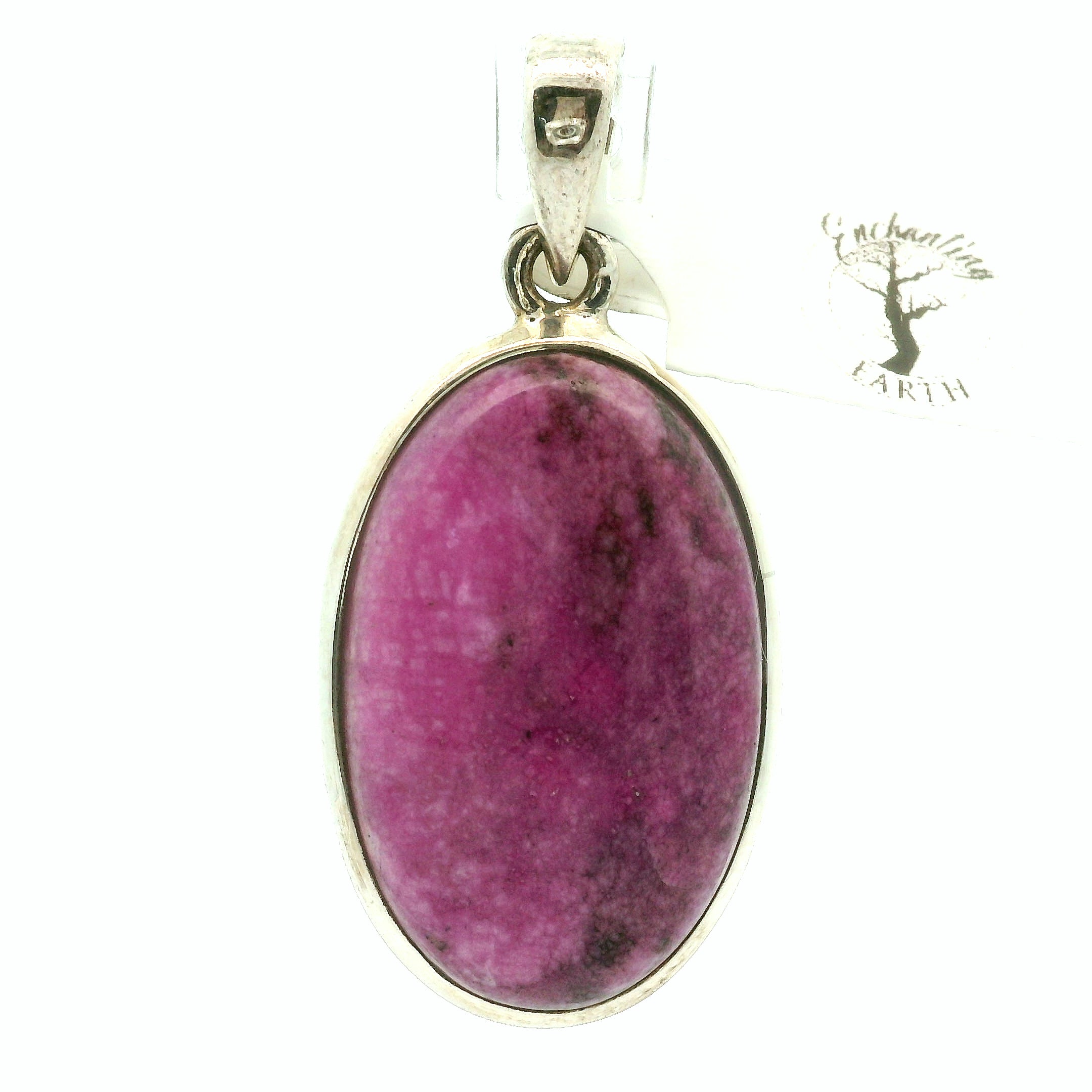 Cobalto Calcite Pendant .925 Silver for Compassion, Emotional Healing, Harmony and Forgiveness