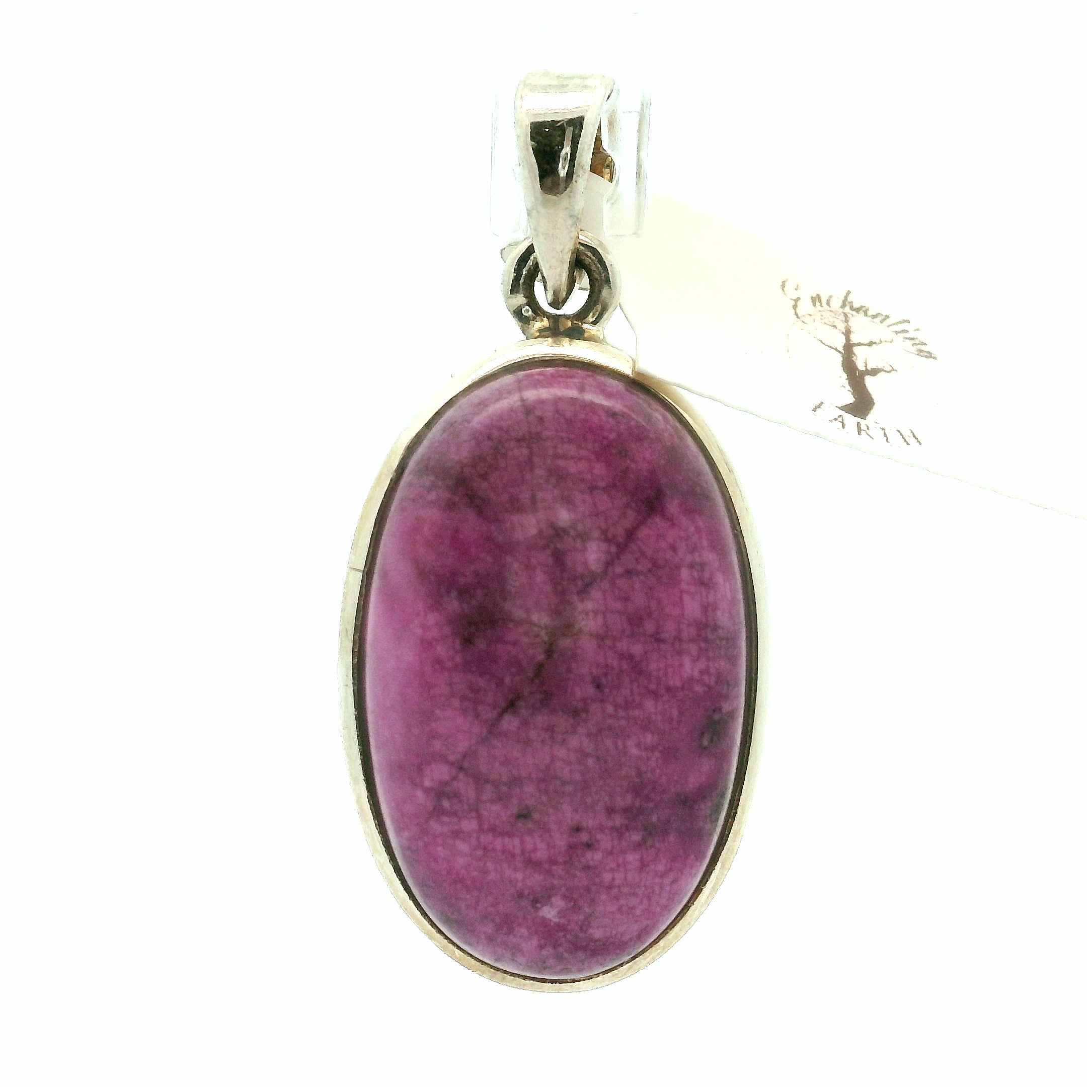Cobalto Calcite Pendant .925 Silver for Compassion, Emotional Healing, Harmony and Forgiveness