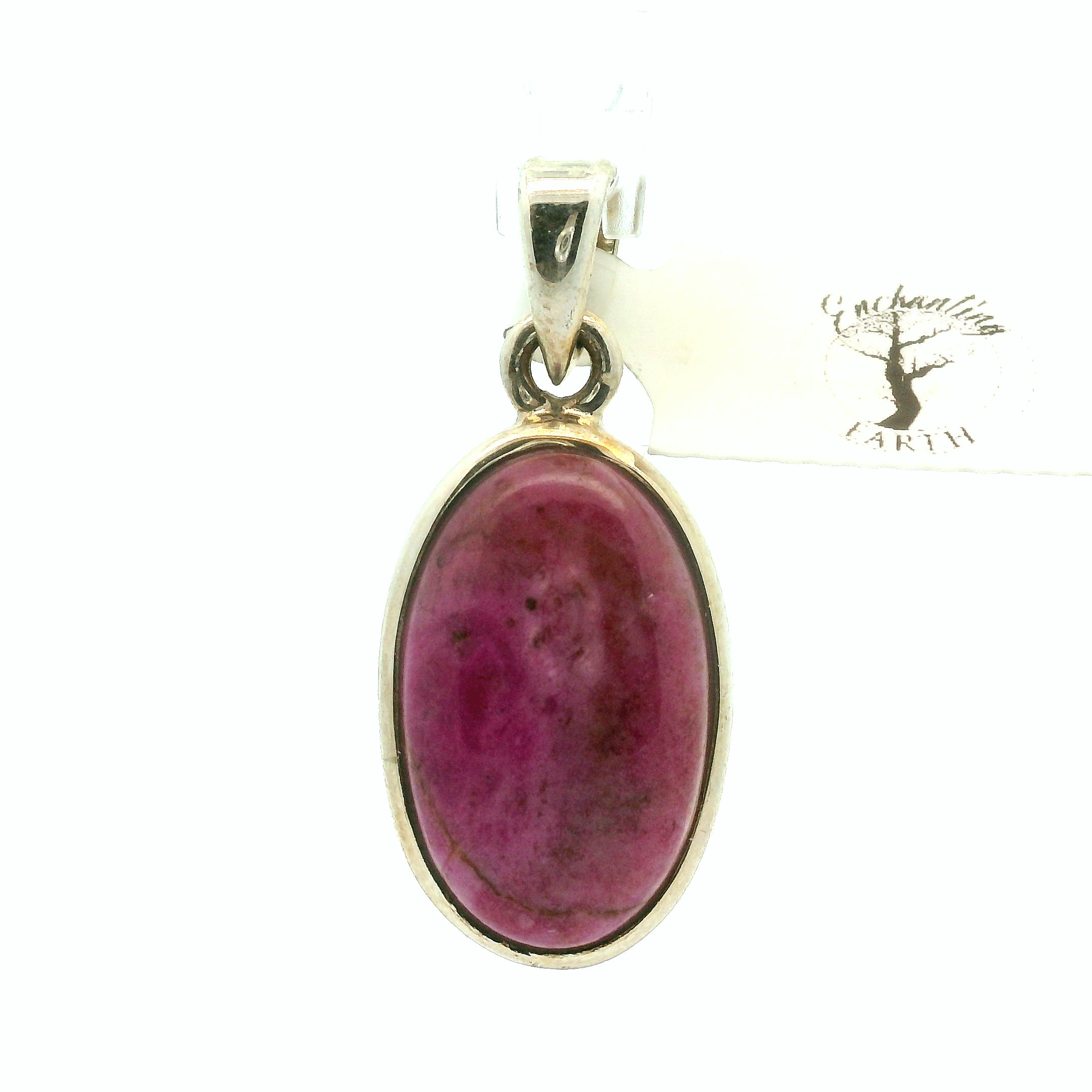 Cobalto Calcite Pendant .925 Silver for Compassion, Emotional Healing, Harmony and Forgiveness
