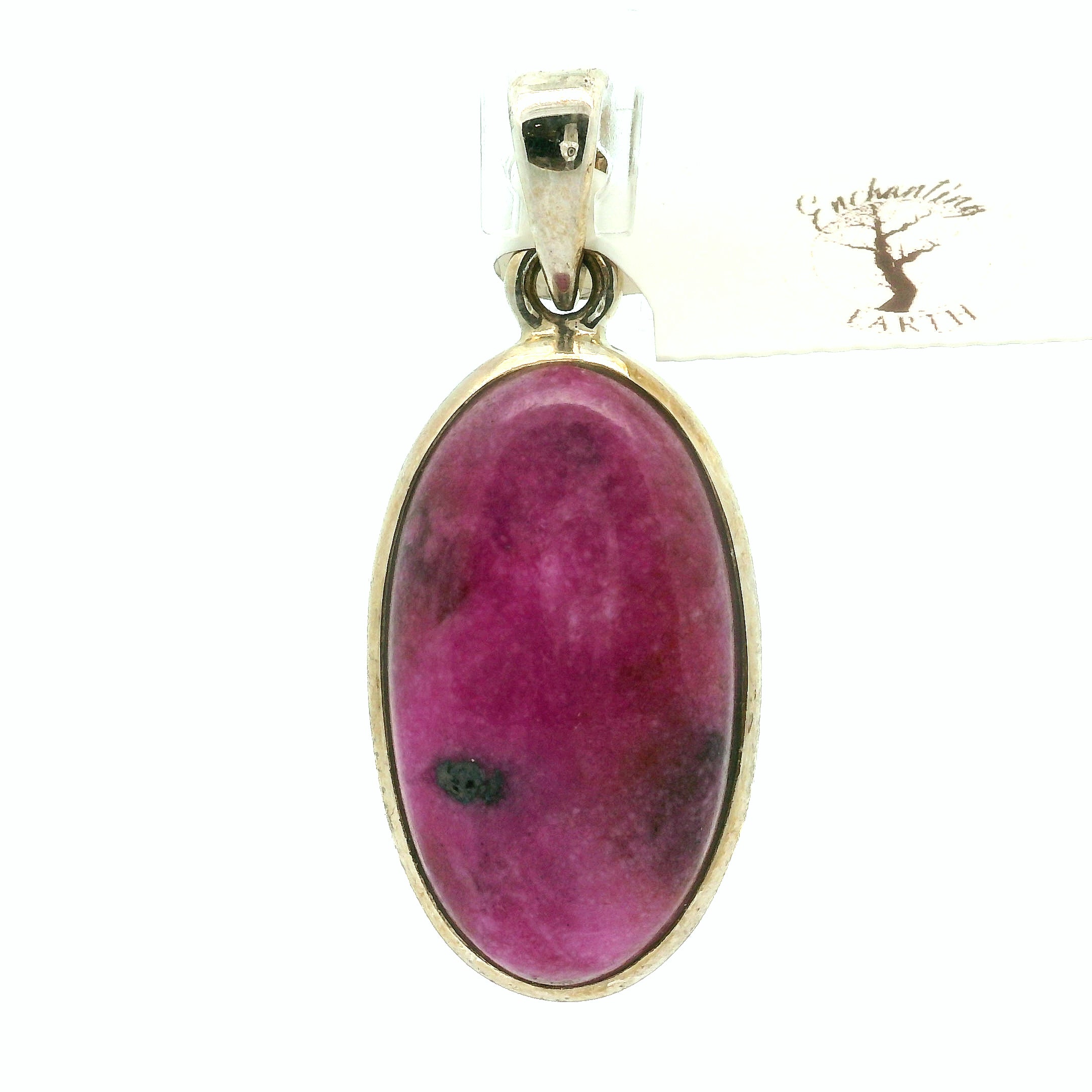 Cobalto Calcite Pendant .925 Silver for Compassion, Emotional Healing, Harmony and Forgiveness