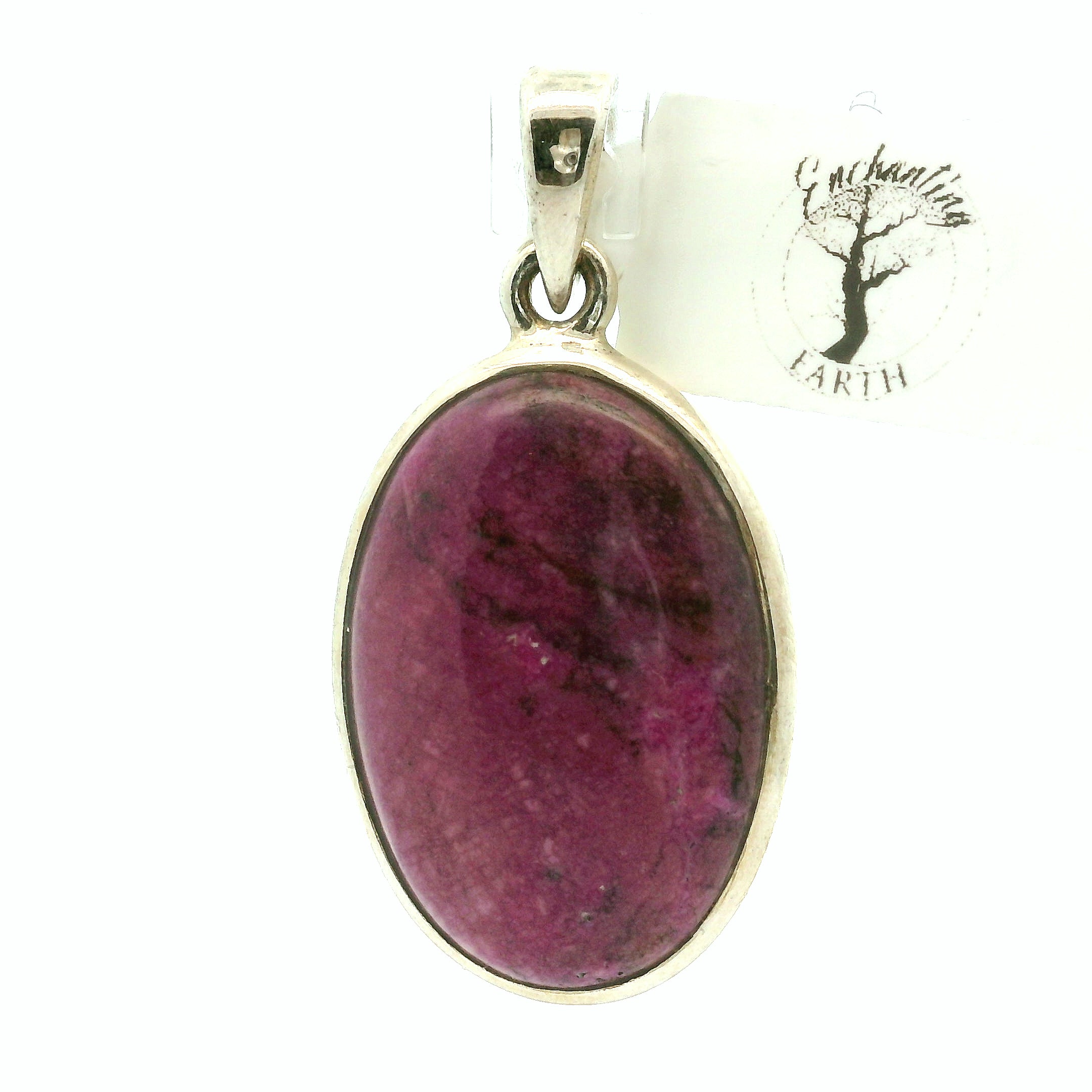 Cobalto Calcite Pendant .925 Silver for Compassion, Emotional Healing, Harmony and Forgiveness