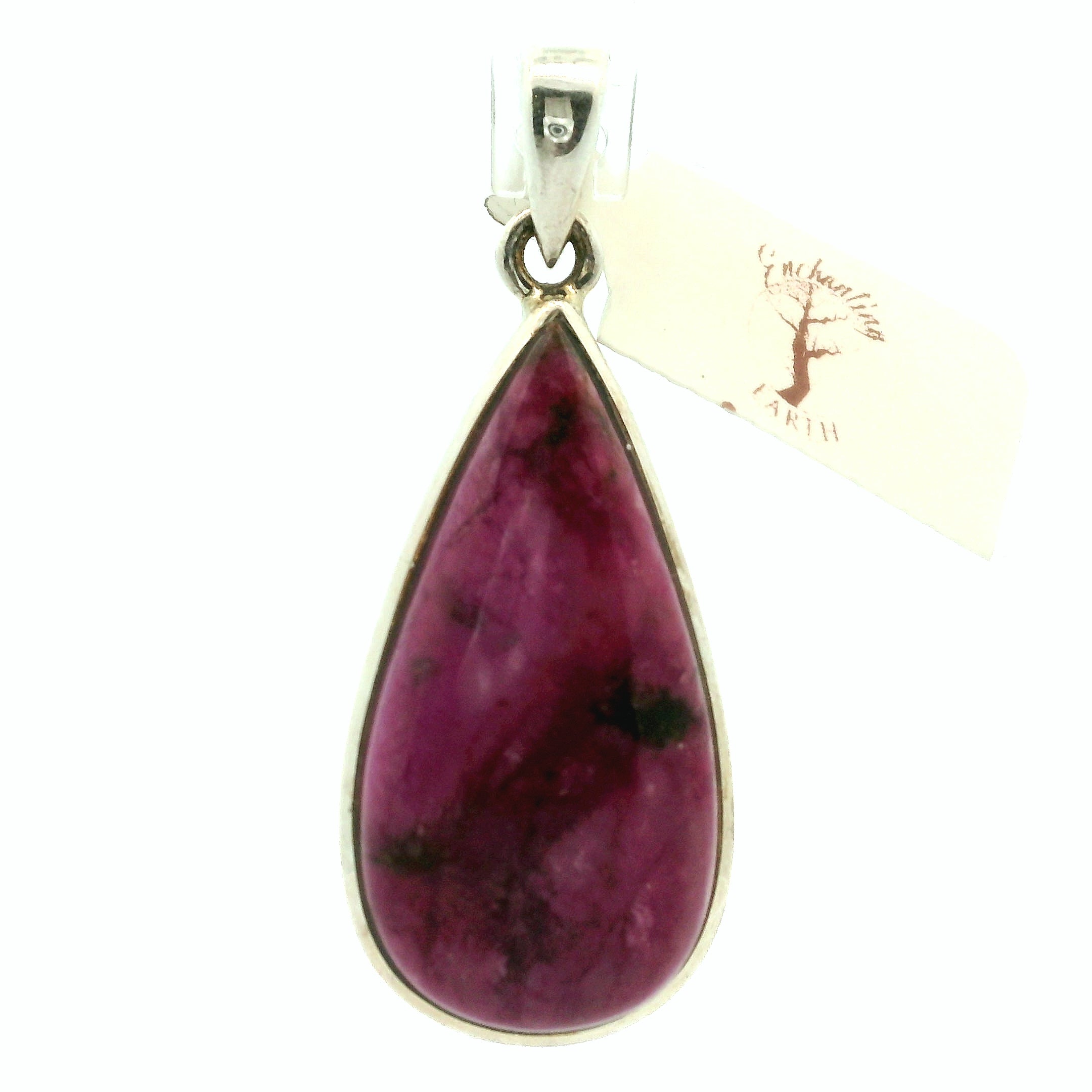Cobalto Calcite Pendant .925 Silver for Compassion, Emotional Healing, Harmony and Forgiveness