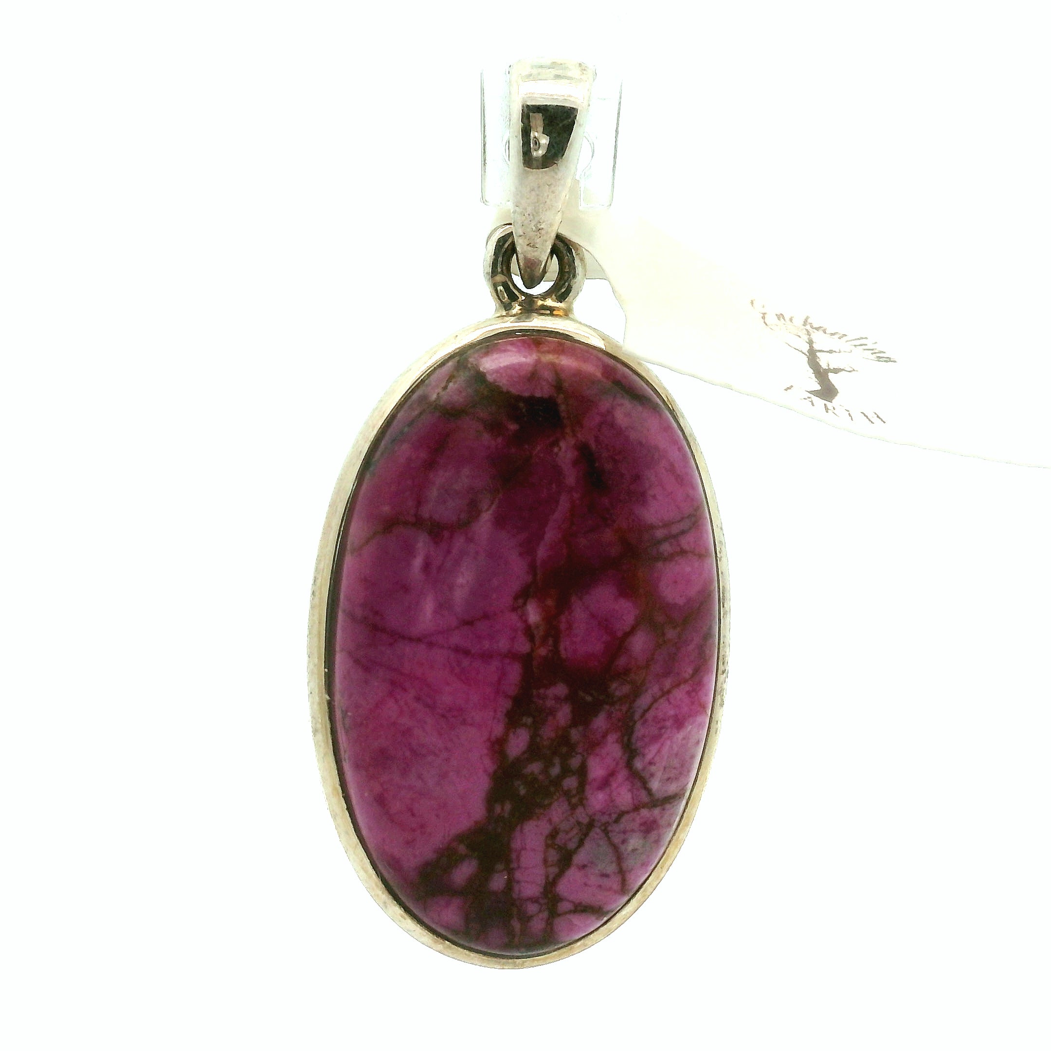 Cobalto Calcite Pendant .925 Silver for Compassion, Emotional Healing, Harmony and Forgiveness