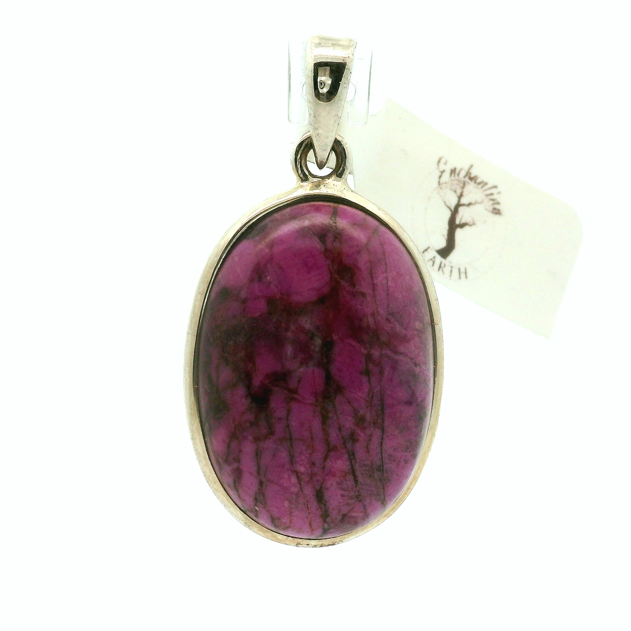 Cobalto Calcite Pendant .925 Silver for Compassion, Emotional Healing, Harmony and Forgiveness