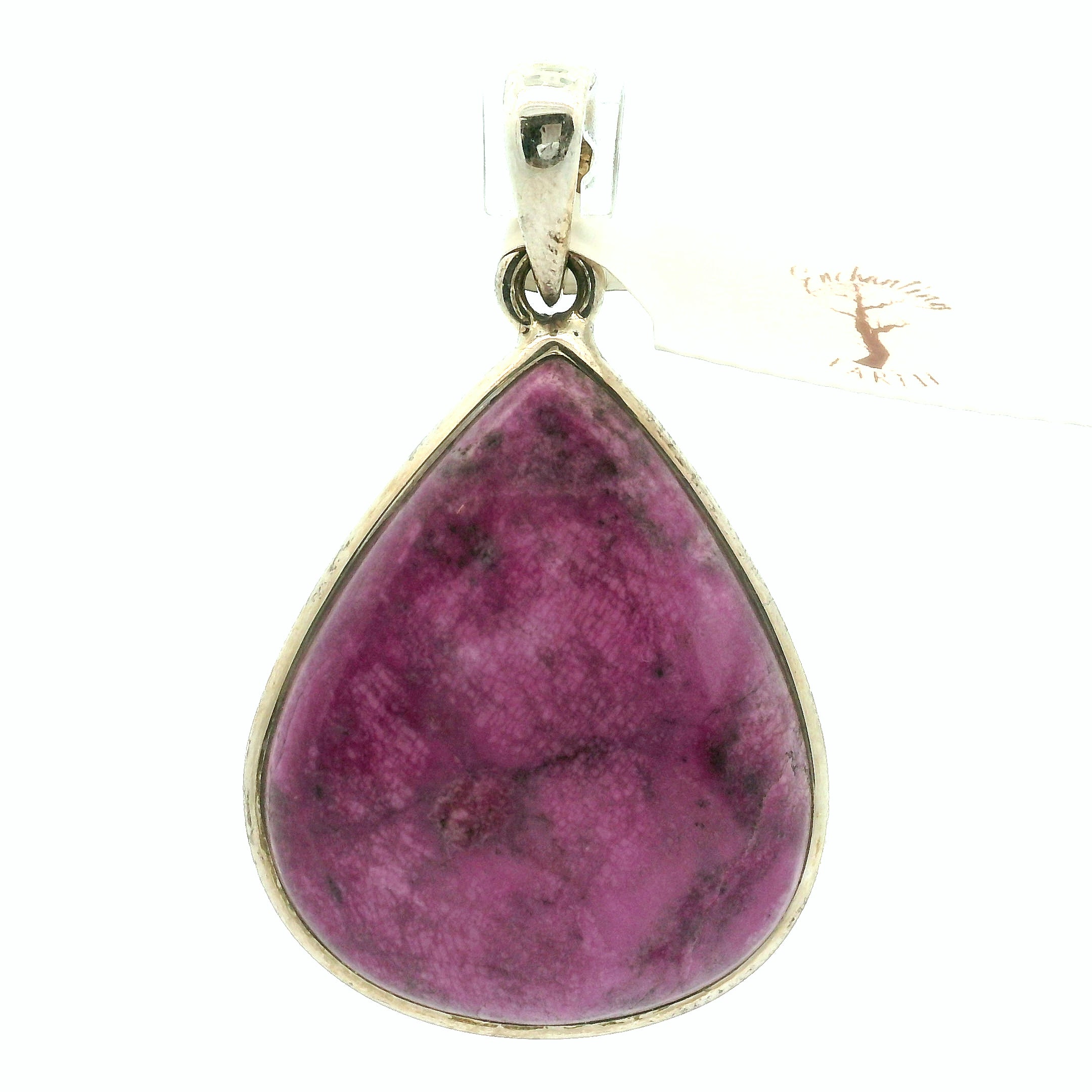 Cobalto Calcite Pendant .925 Silver for Compassion, Emotional Healing, Harmony and Forgiveness