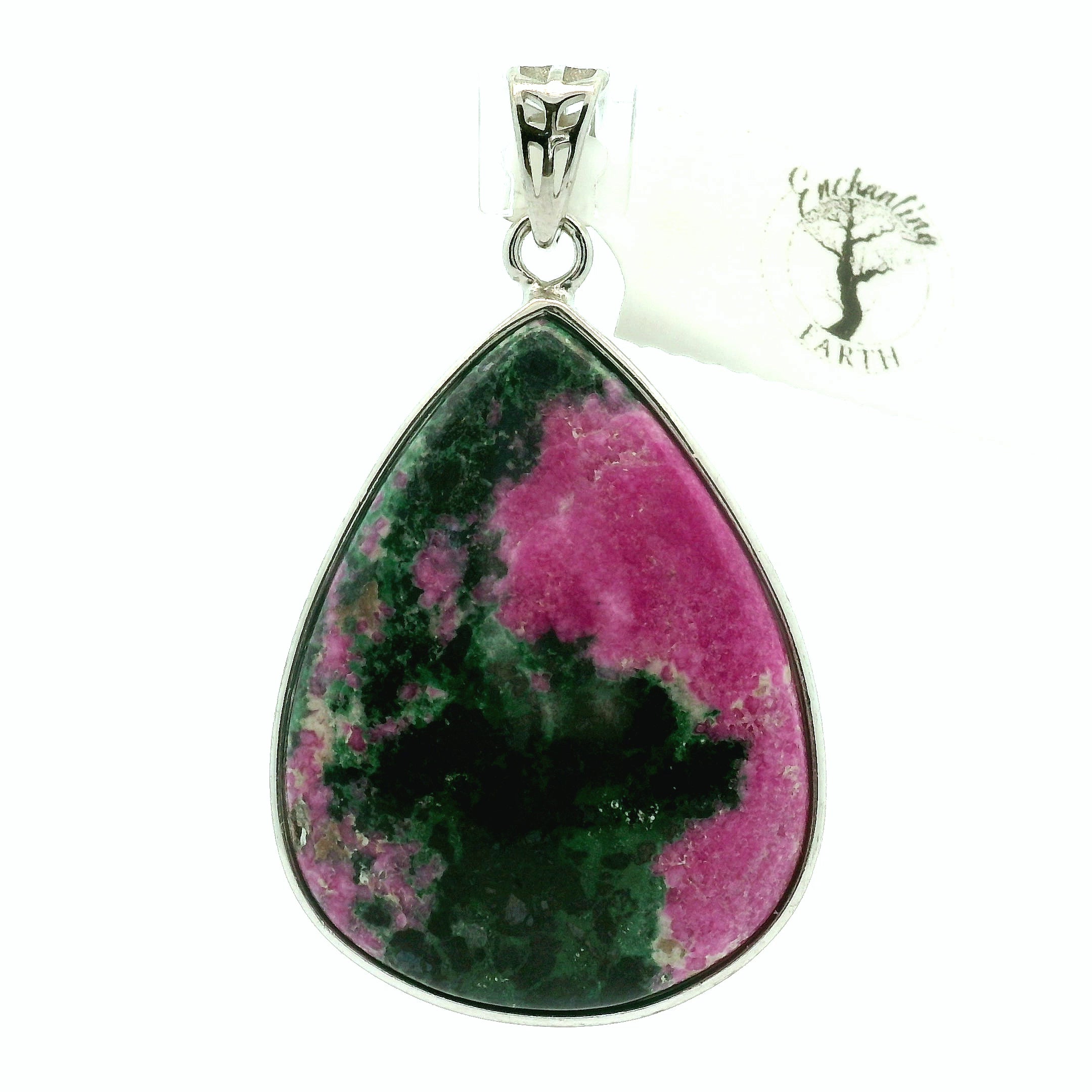 Cobalto Calcite Pendant .925 Silver for Compassion, Emotional Healing, Harmony and Forgiveness