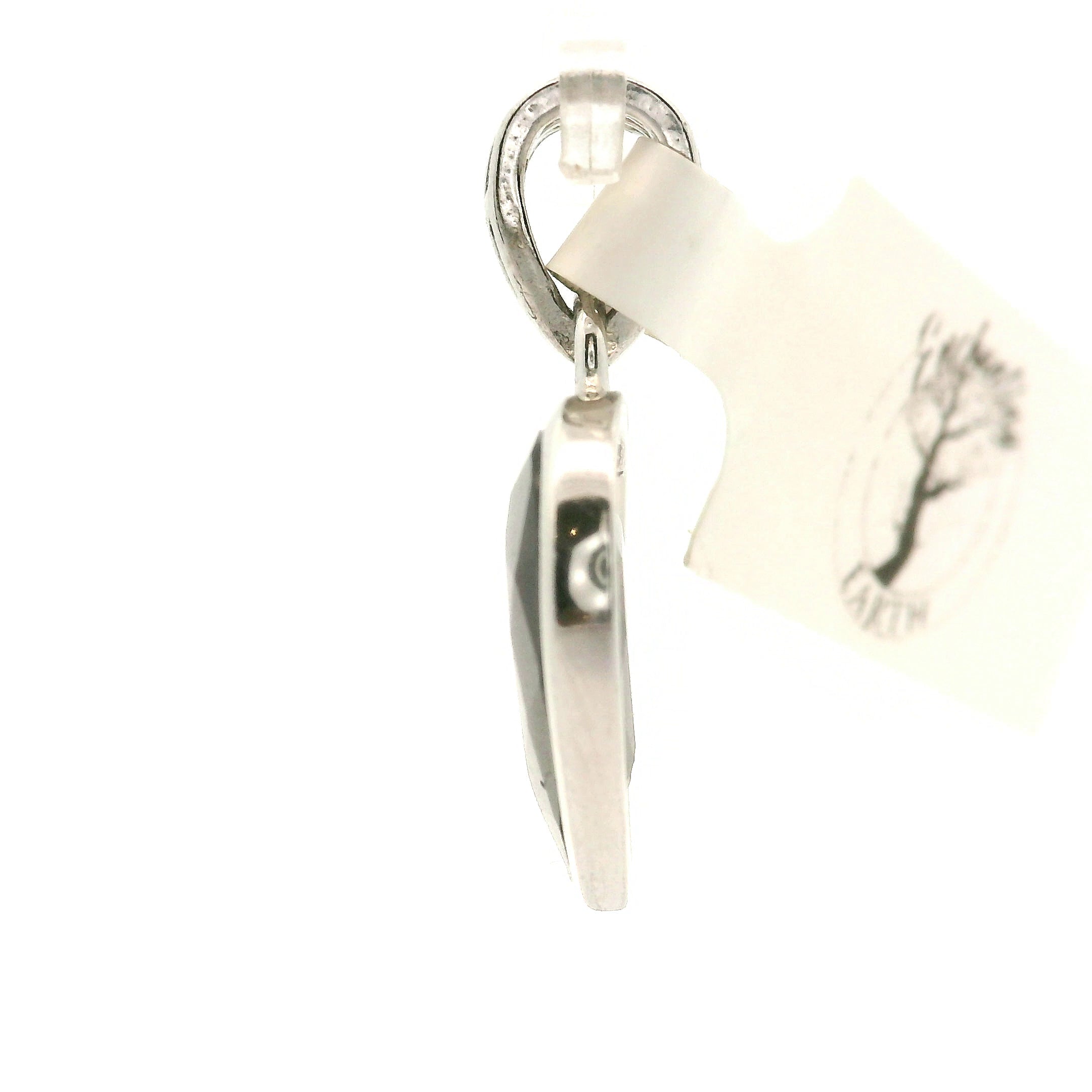 Watermelon Tourmaline Heart Pendant .925 Silver for Profound Heart Healing