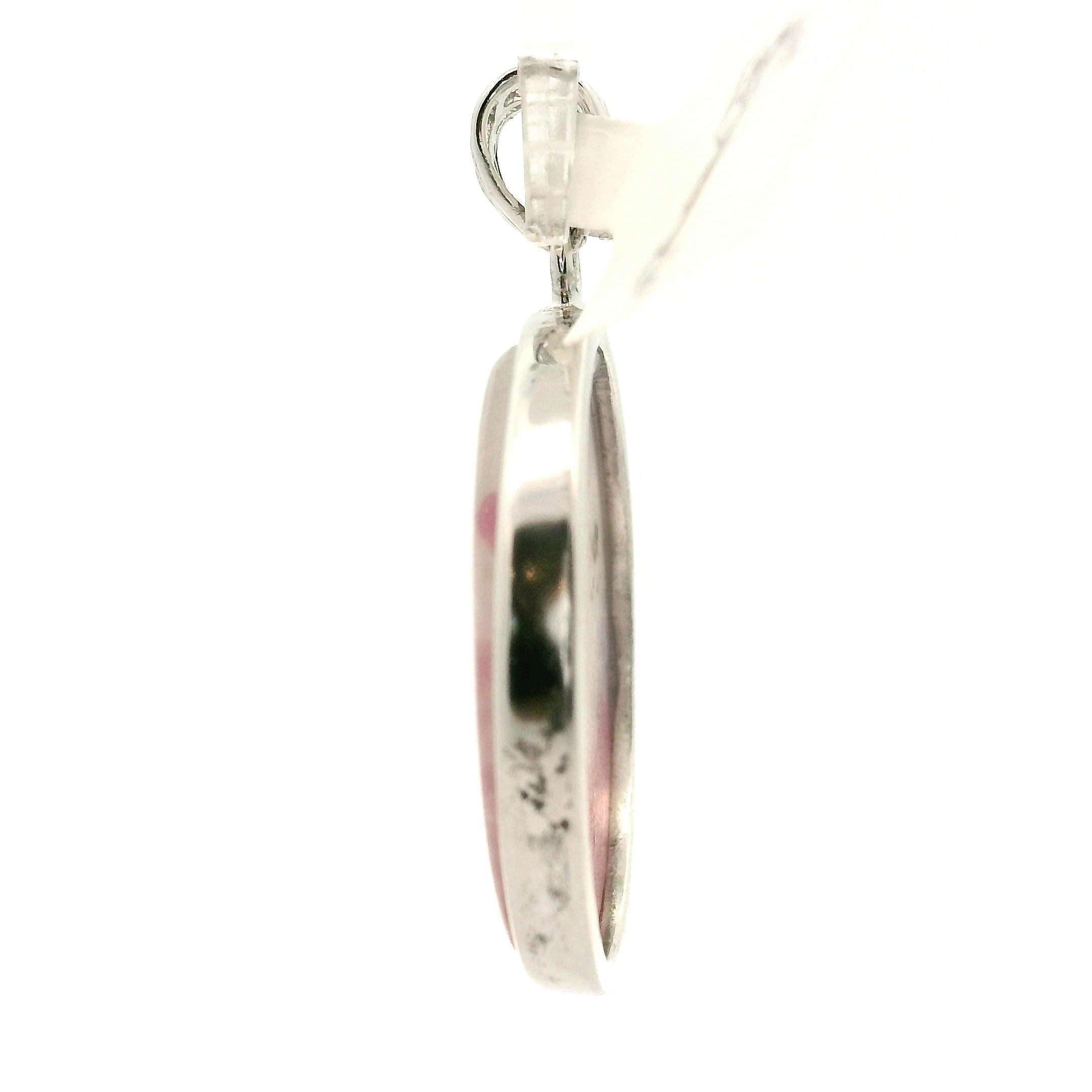 Unicorn Tourmaline (with Lepidolite) Pendant .925 Silver for Awareness, Communication and Meditation
