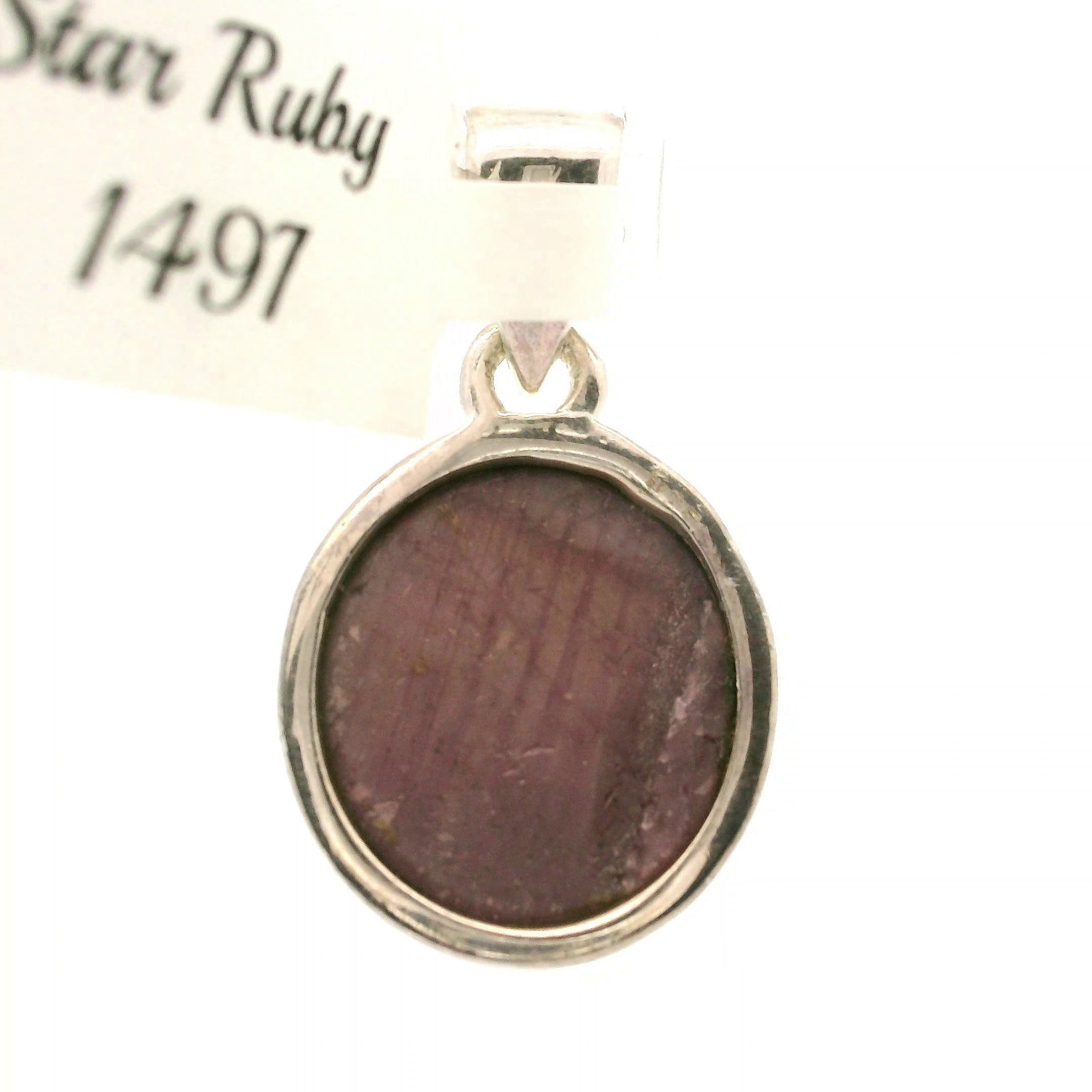 Star Ruby Pendant .925 Silver for Confidence, Empowerment, Passion and Success