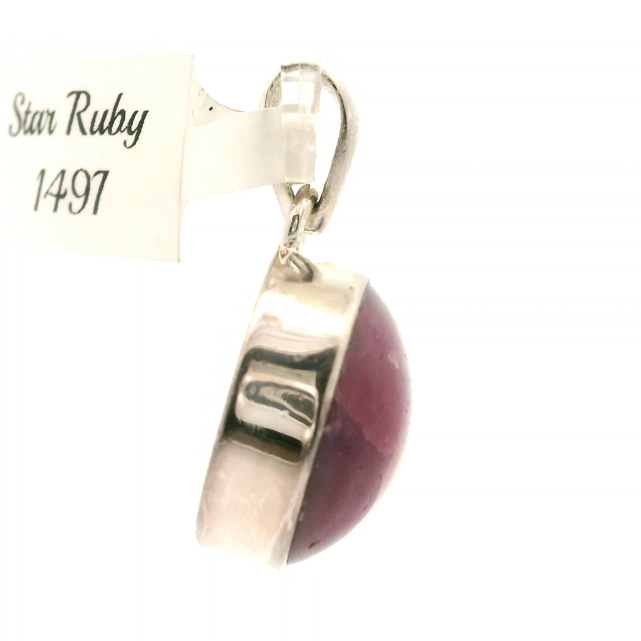 Star Ruby Pendant .925 Silver for Confidence, Empowerment, Passion and Success