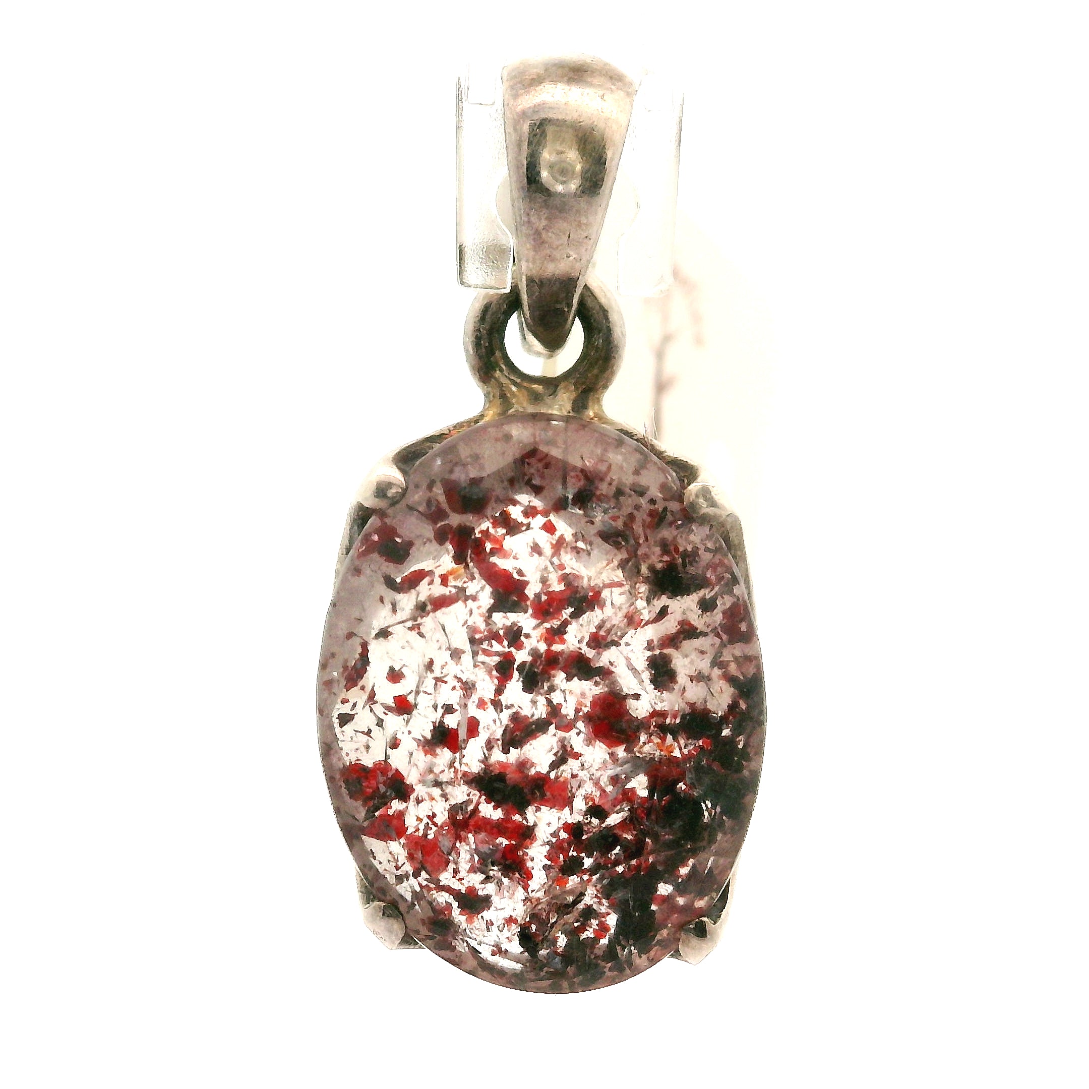Lepidocrocite Pendant .925 Silver for Healthy Relationships and Opening your Heart to Love