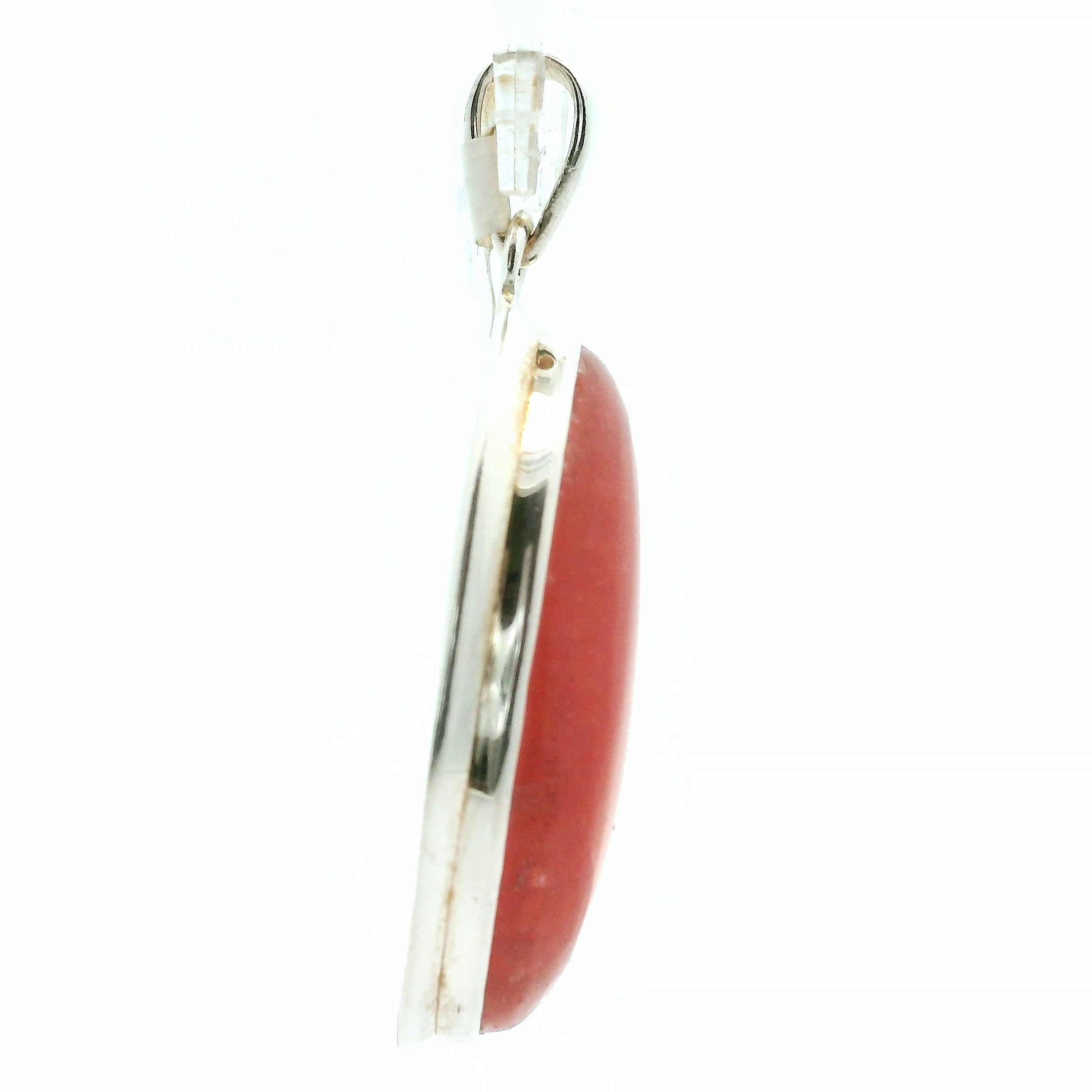 Rhodochrosite Large Pendant .925 Silver for Heart Healing and Opening your Heart to Love