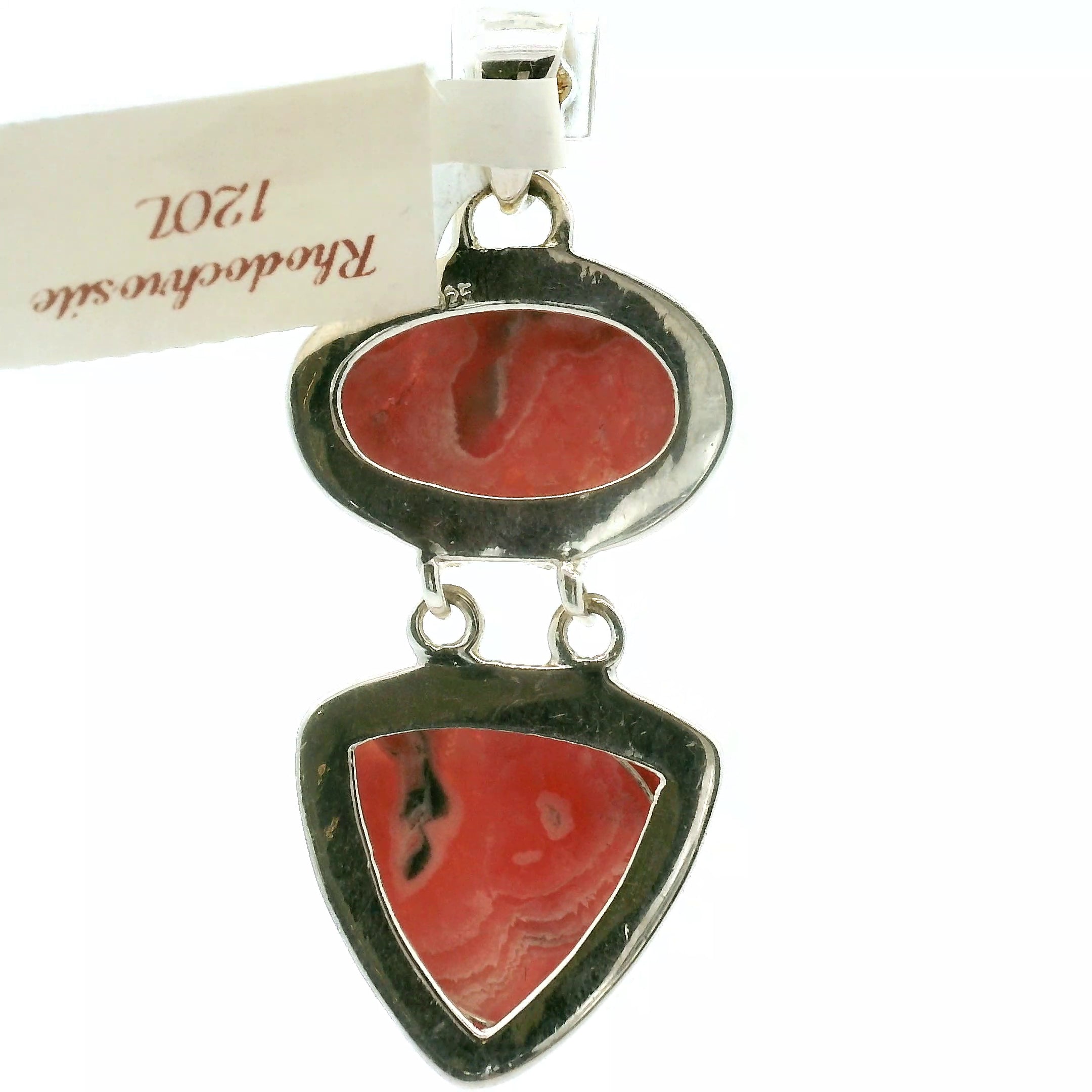 Rhodochrosite Multi-stone Pendant .925 Silver for Heart Healing and Opening your Heart to Love