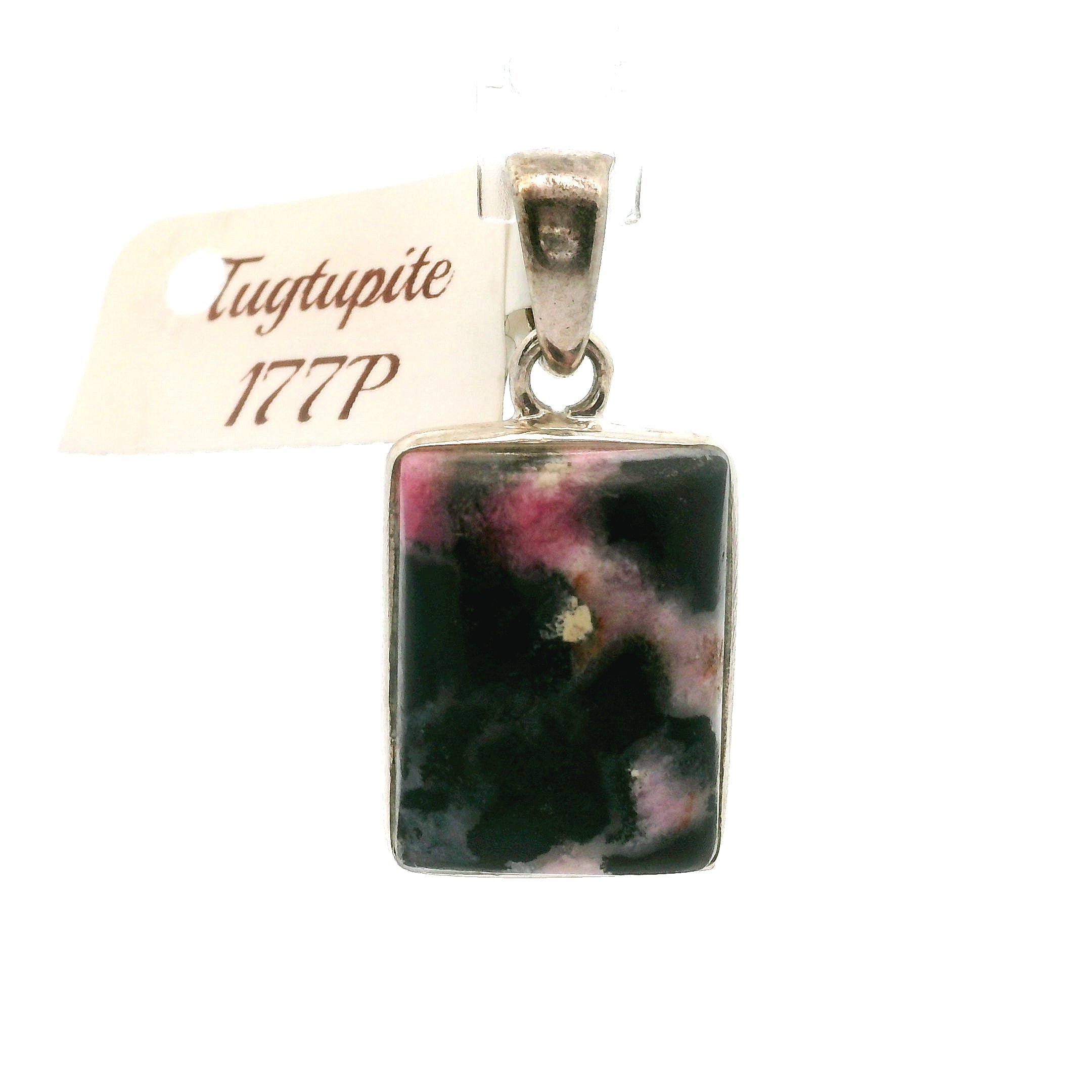 Tugtupite Pendant 925 Silver for Joy, Love and Empowerment