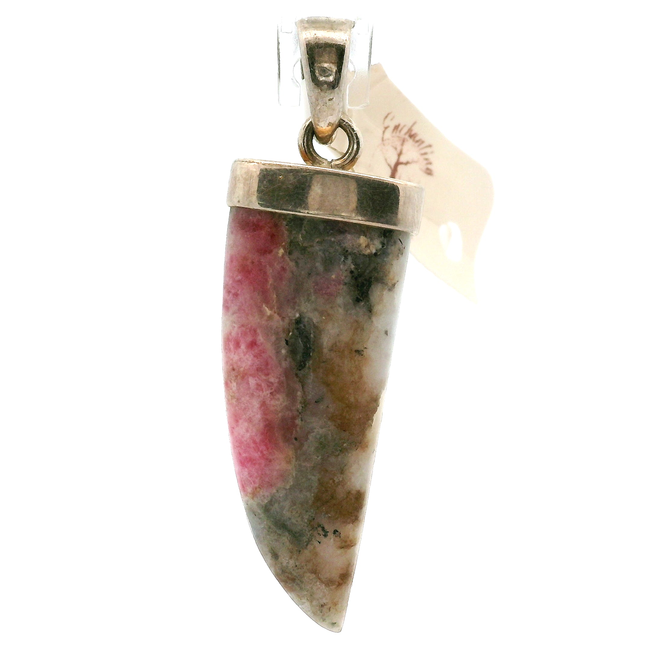 Tugtupite Pendant 925 Silver for Joy, Love and Empowerment