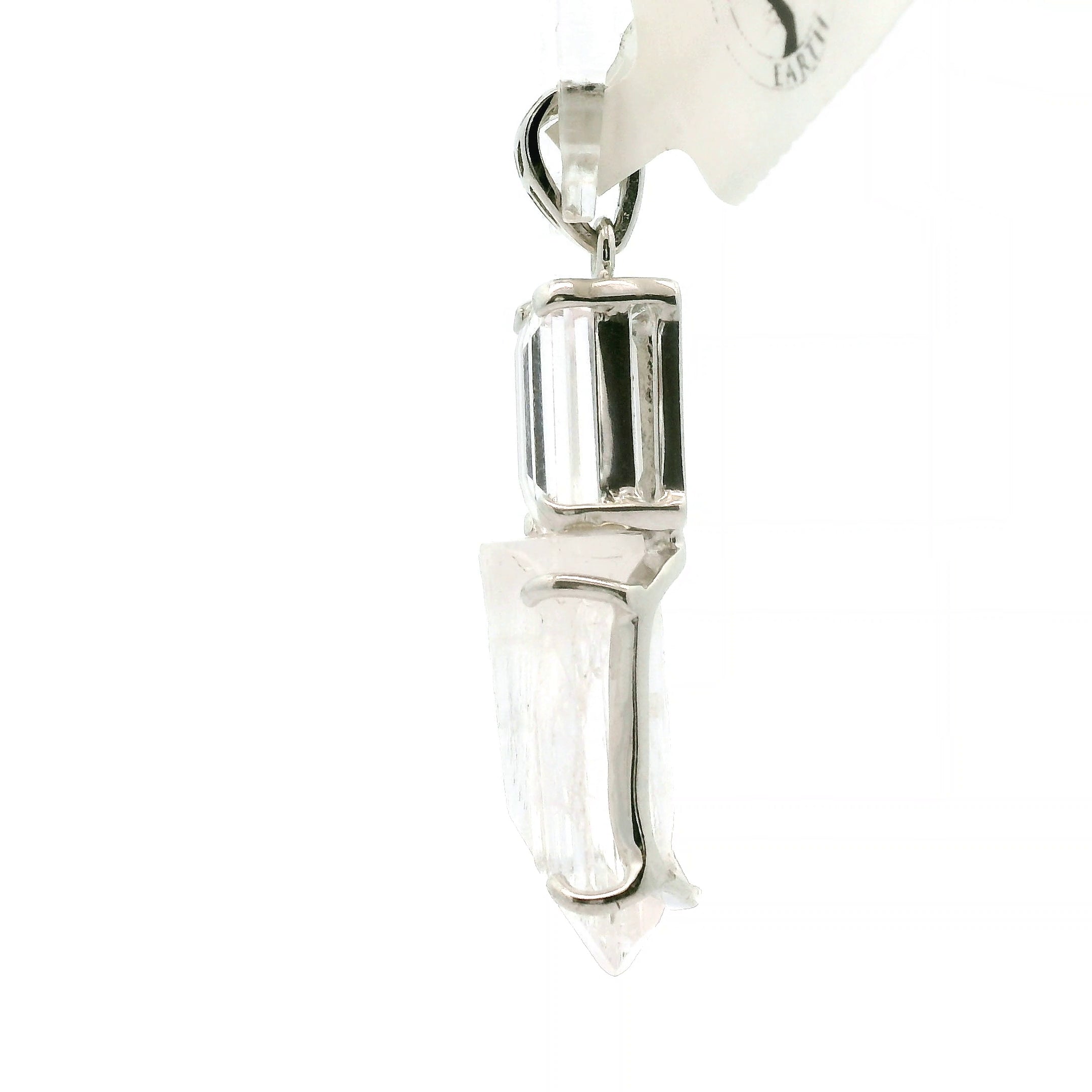 Danburite Pendant .925 Silver for Connection with Higher Realms, Peace and Self Acceptance