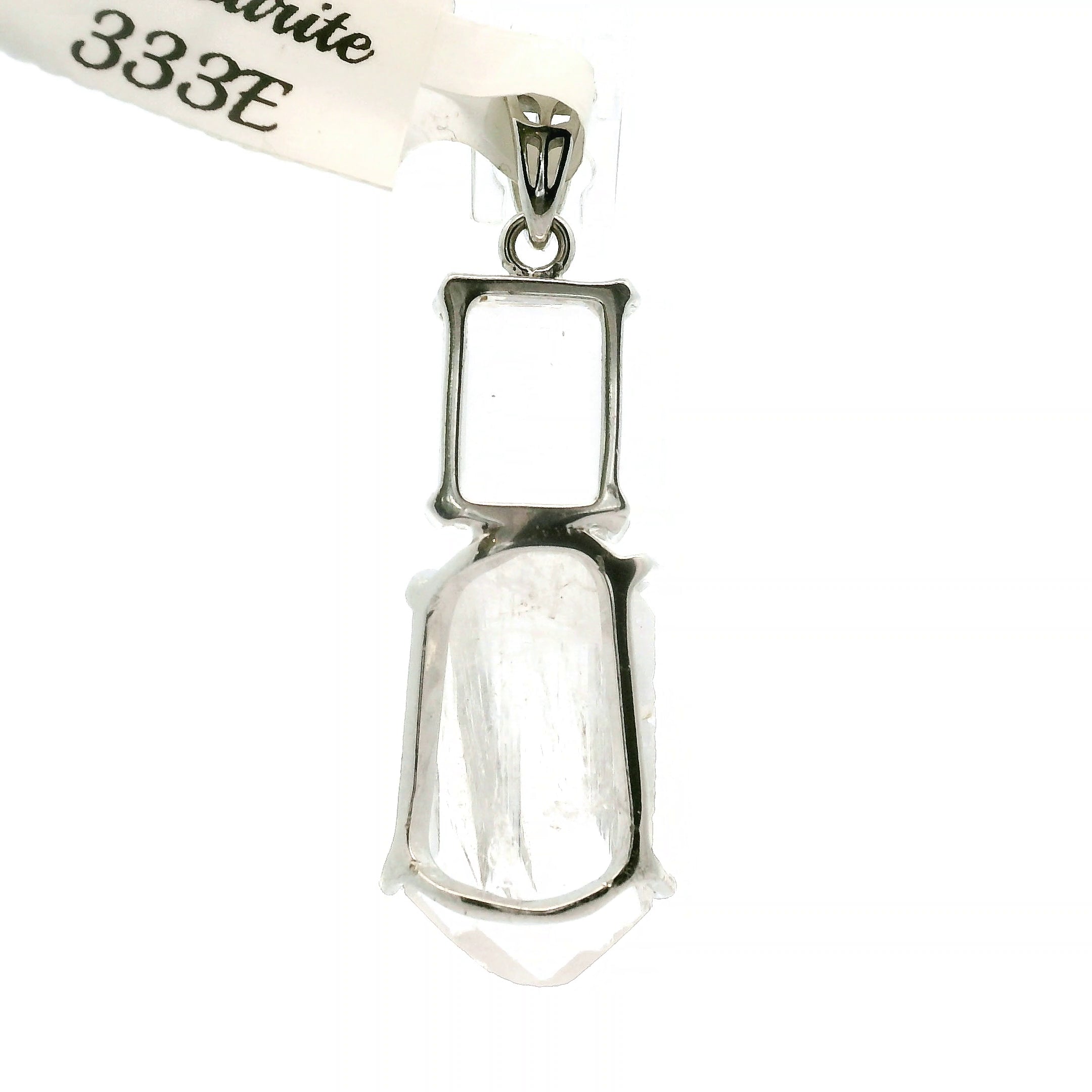 Danburite Pendant .925 Silver for Connection with Higher Realms, Peace and Self Acceptance