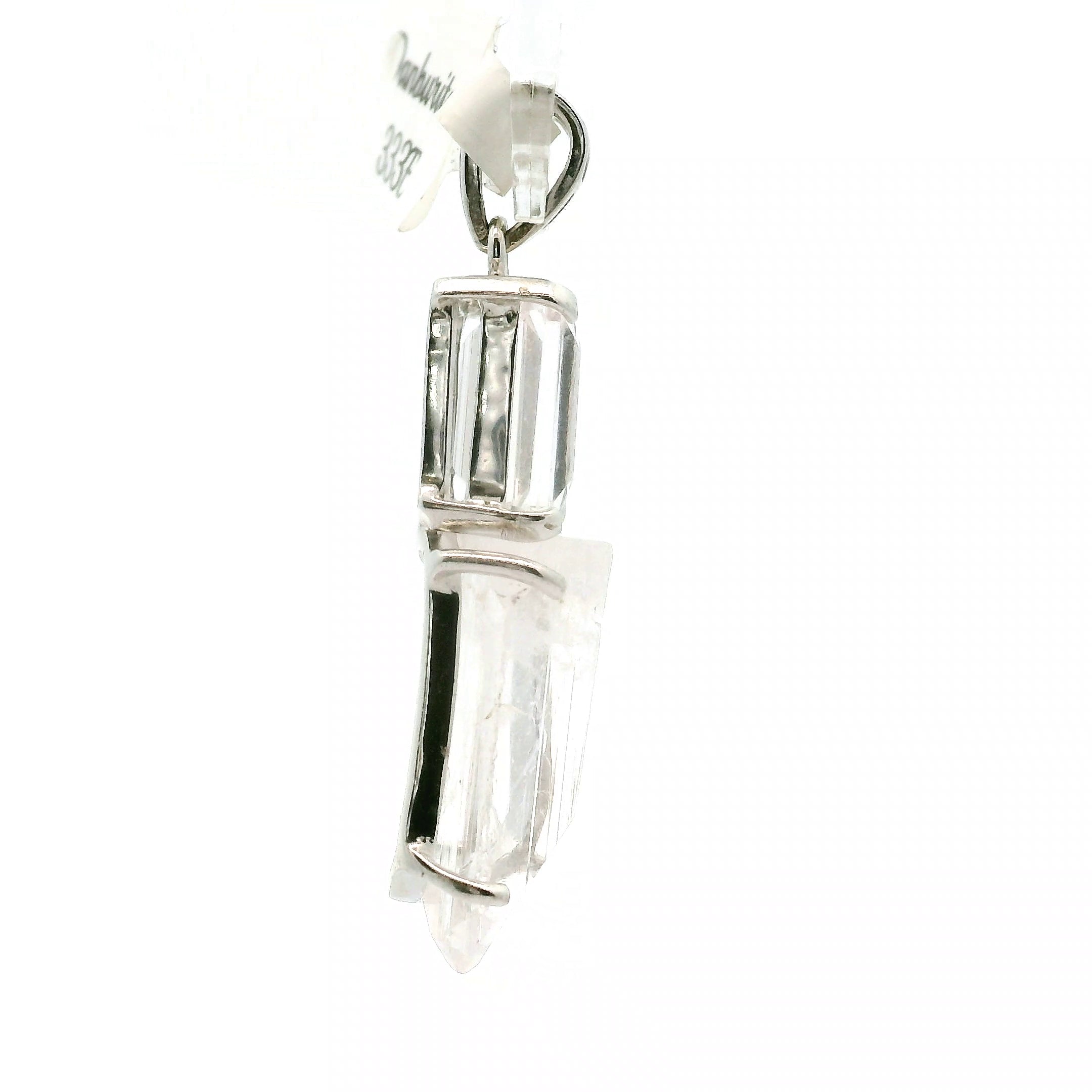 Danburite Pendant .925 Silver for Connection with Higher Realms, Peace and Self Acceptance