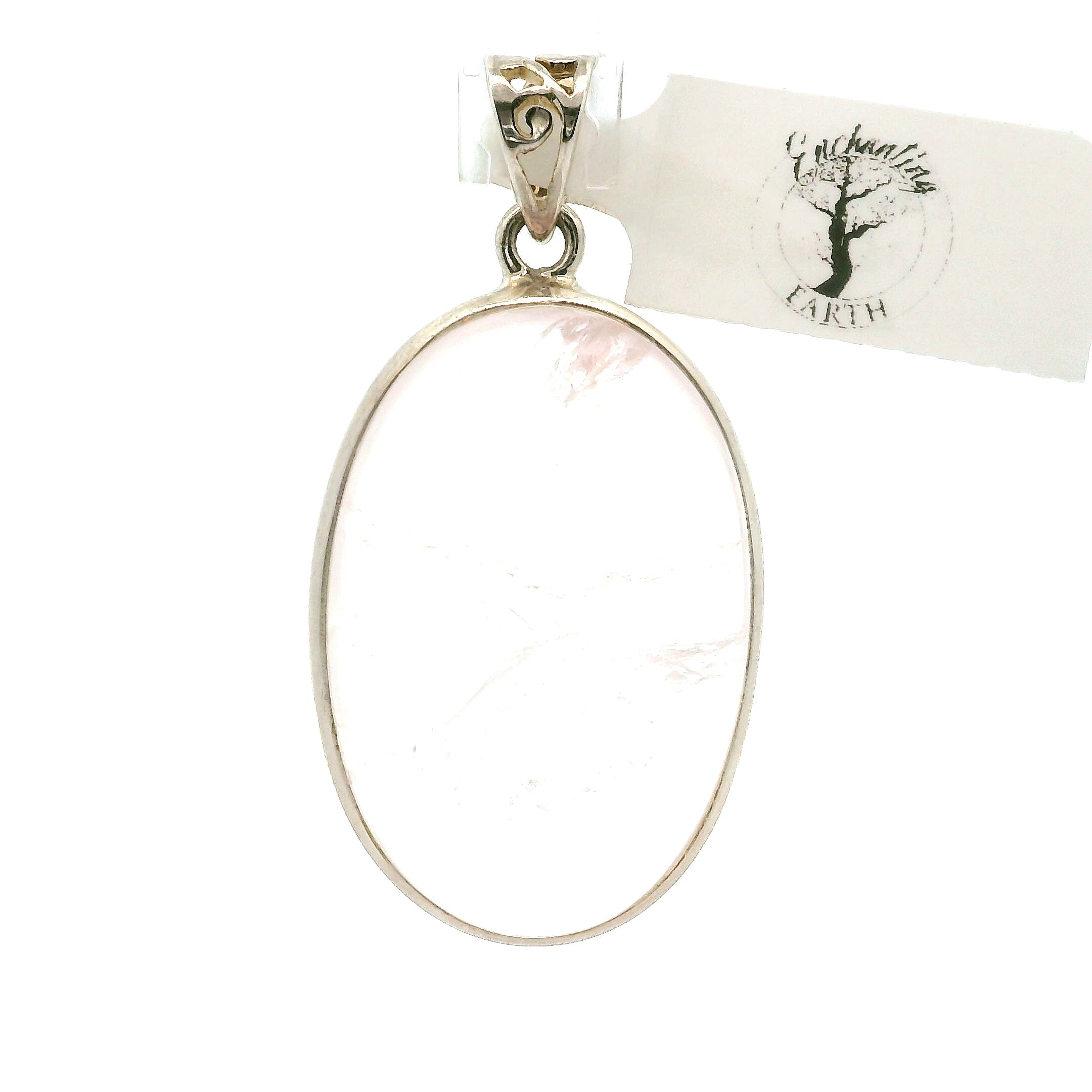 Danburite Pendant .925 Silver for Connection with Higher Realms, Peace and Self Acceptance