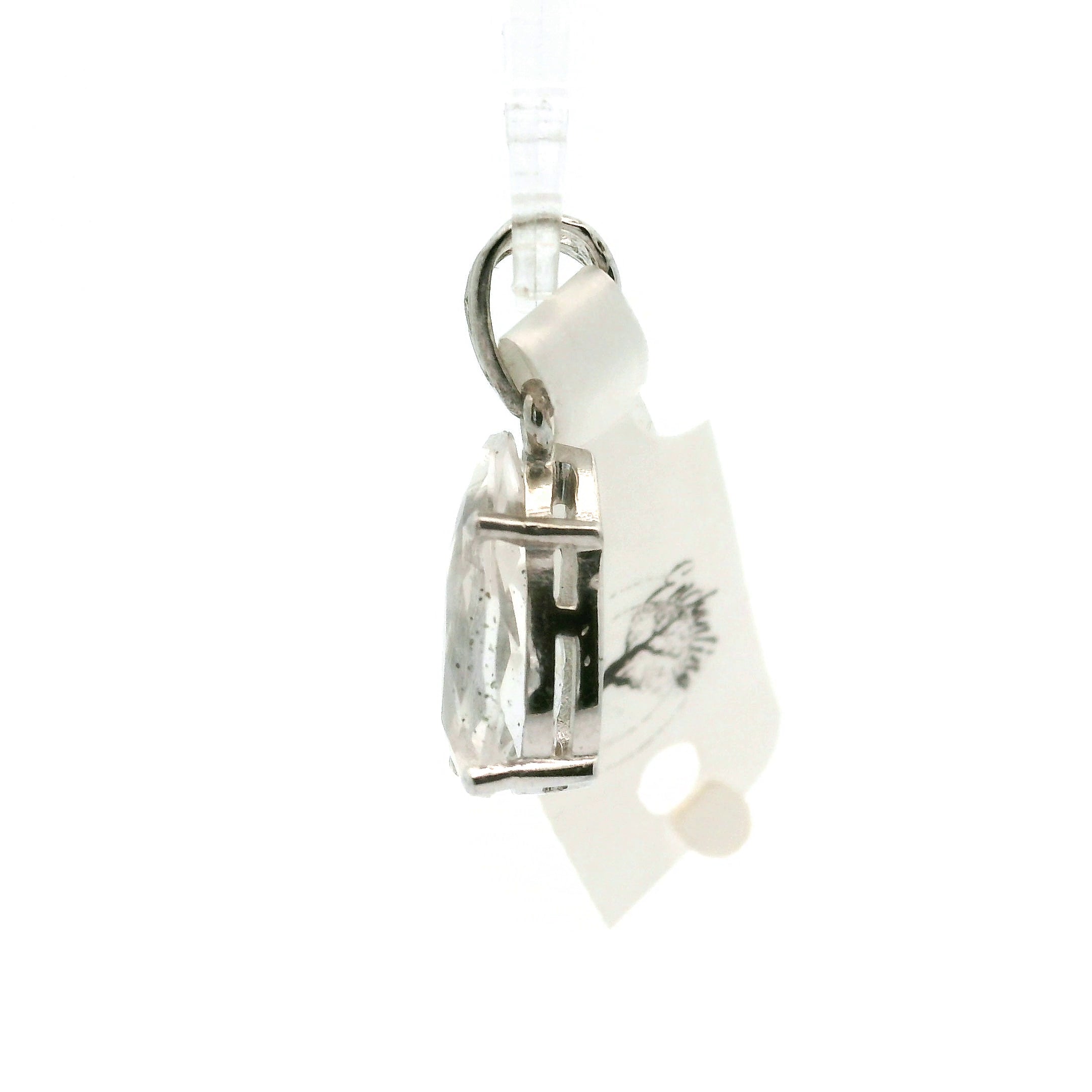 Pink Fire Covellite in Quartz .925 Silver Pendant for Spiritual Evolution and Energy Flow