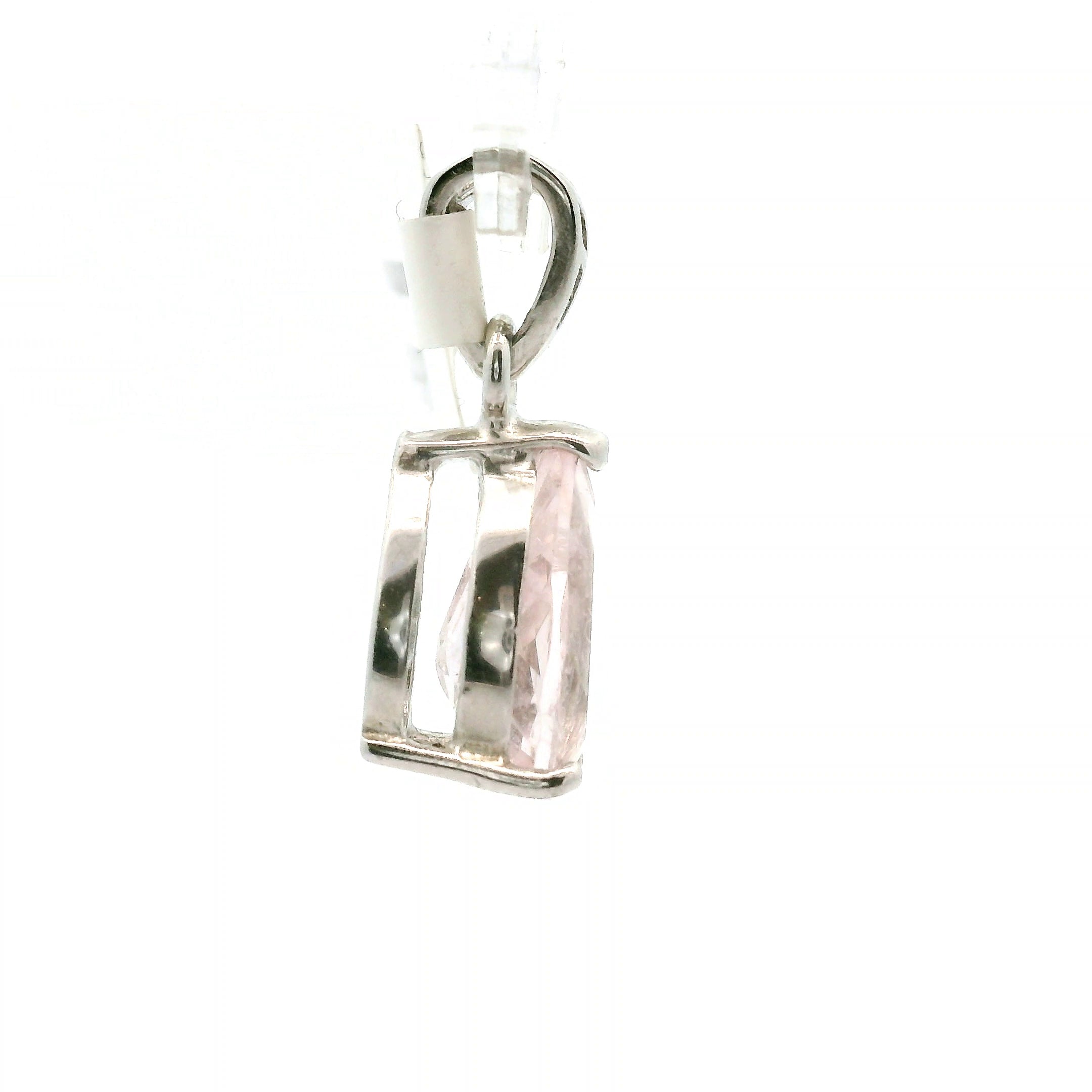 Morganite Pendant .925 Silver for Abundance of Joy and Love