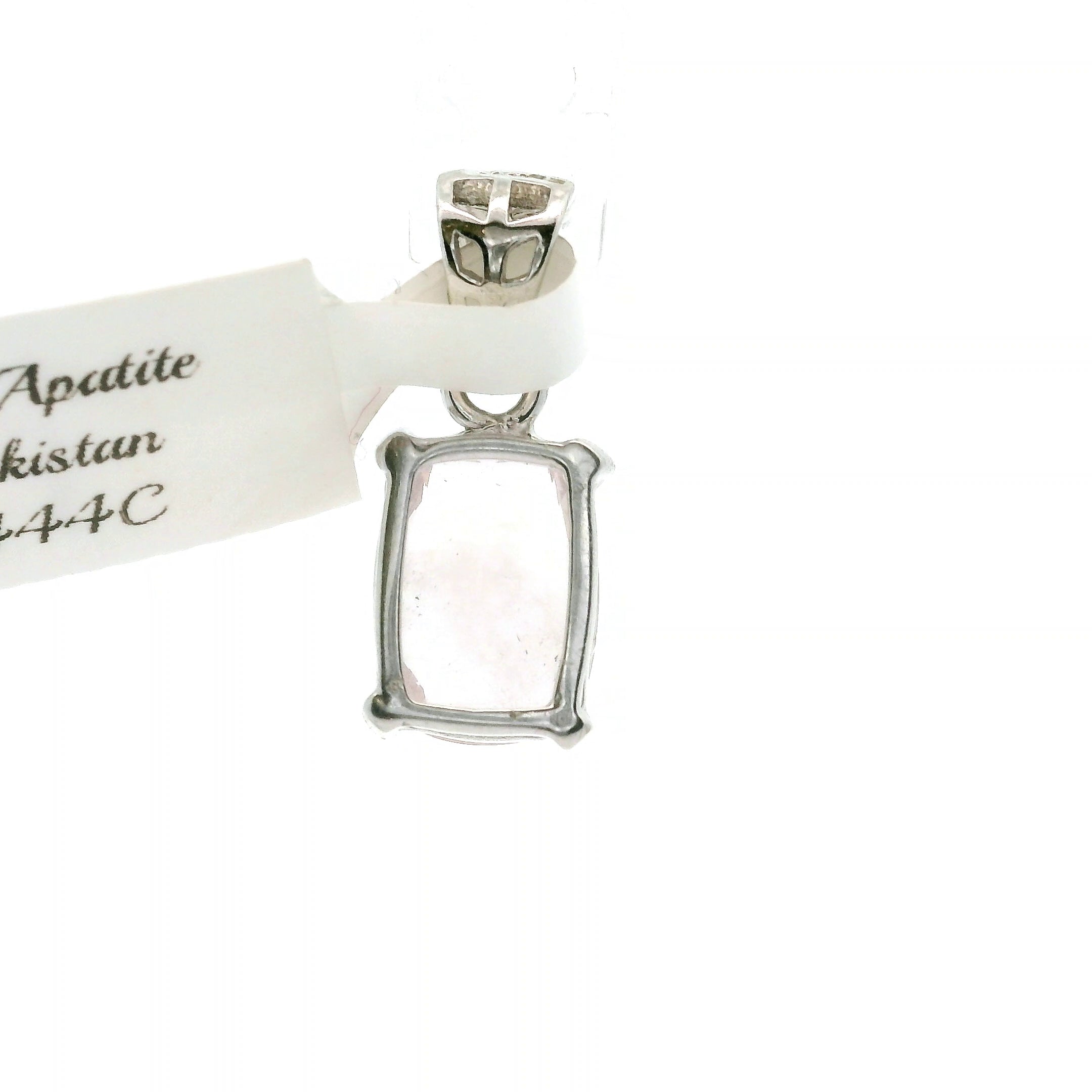 Pink Apatite Pendant .925 Silver for Connection with Angels, Ancestors and Spirit Guides