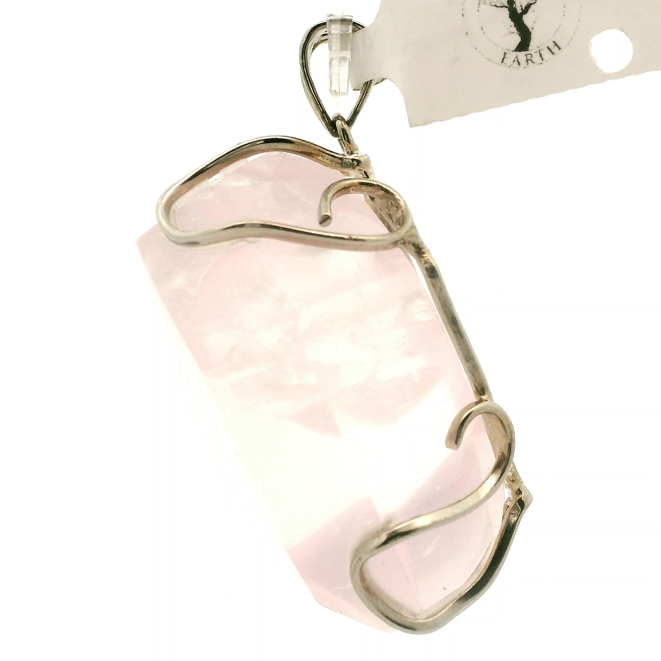 Mozambique Rose Quartz Pendant for Self Love And Healthy Aura Healing