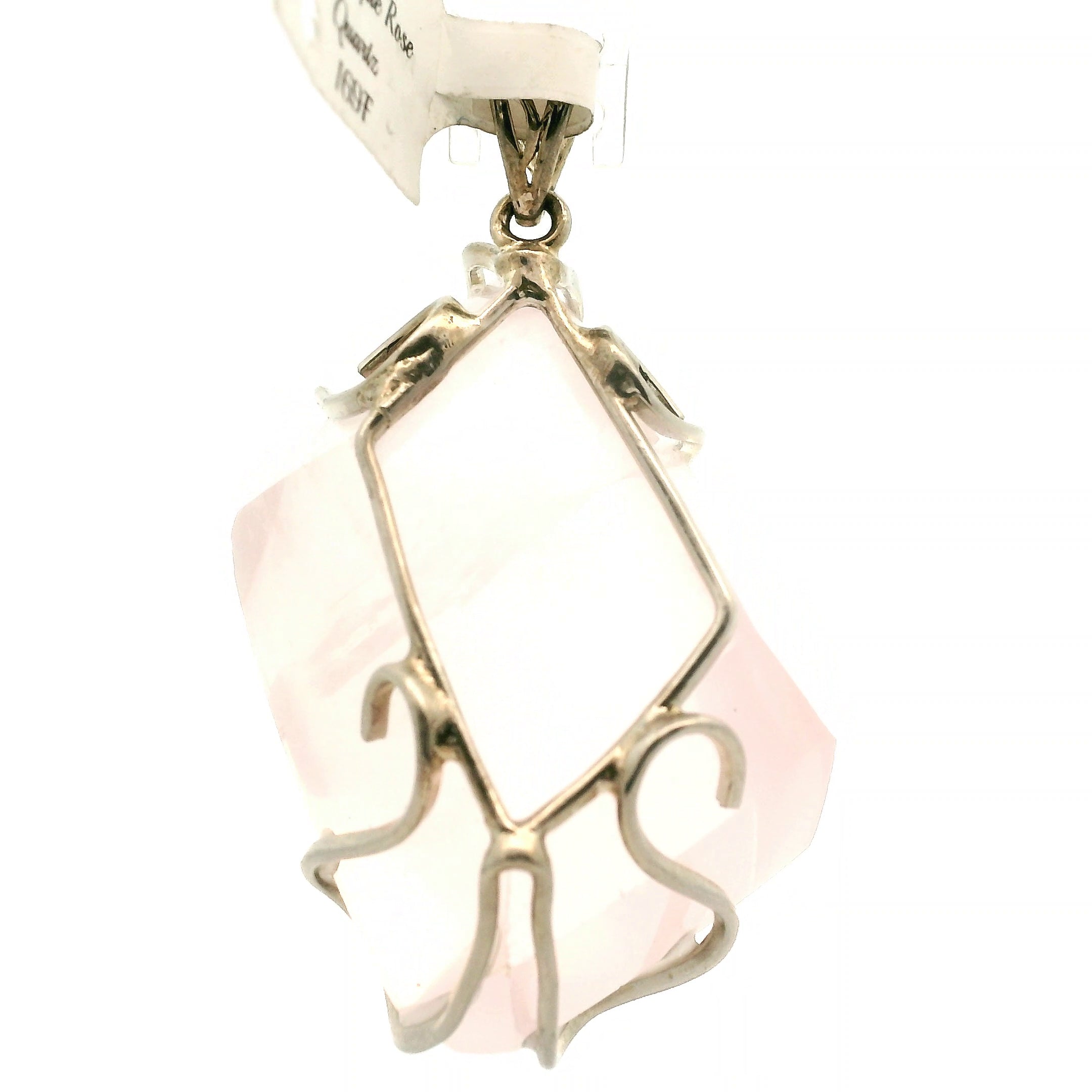 Mozambique Rose Quartz Pendant for Self Love And Healthy Aura Healing