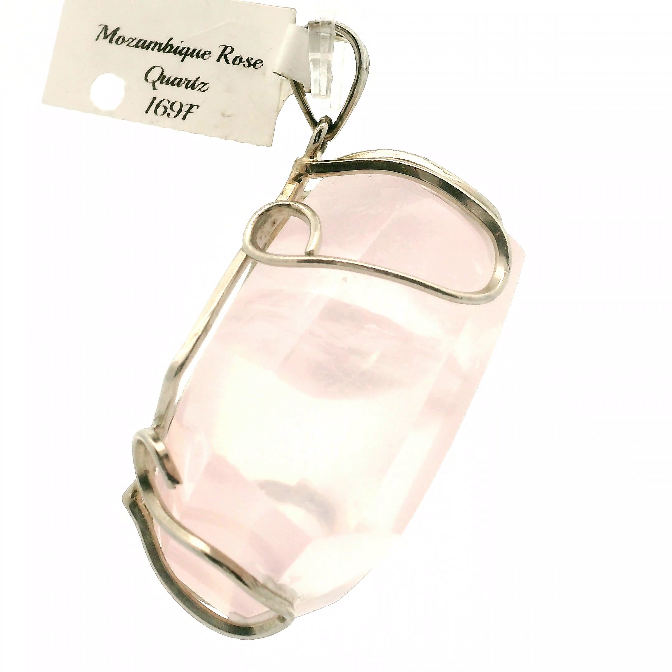 Mozambique Rose Quartz Pendant for Self Love And Healthy Aura Healing