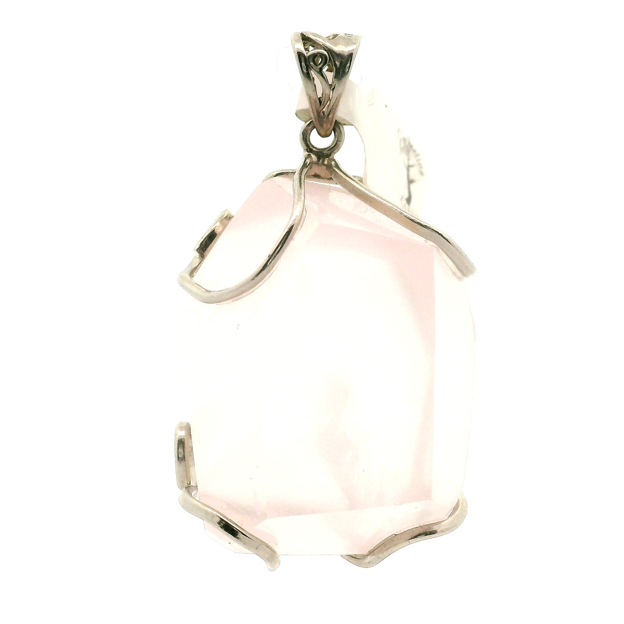 Mozambique Rose Quartz Pendant for Self Love And Healthy Aura Healing