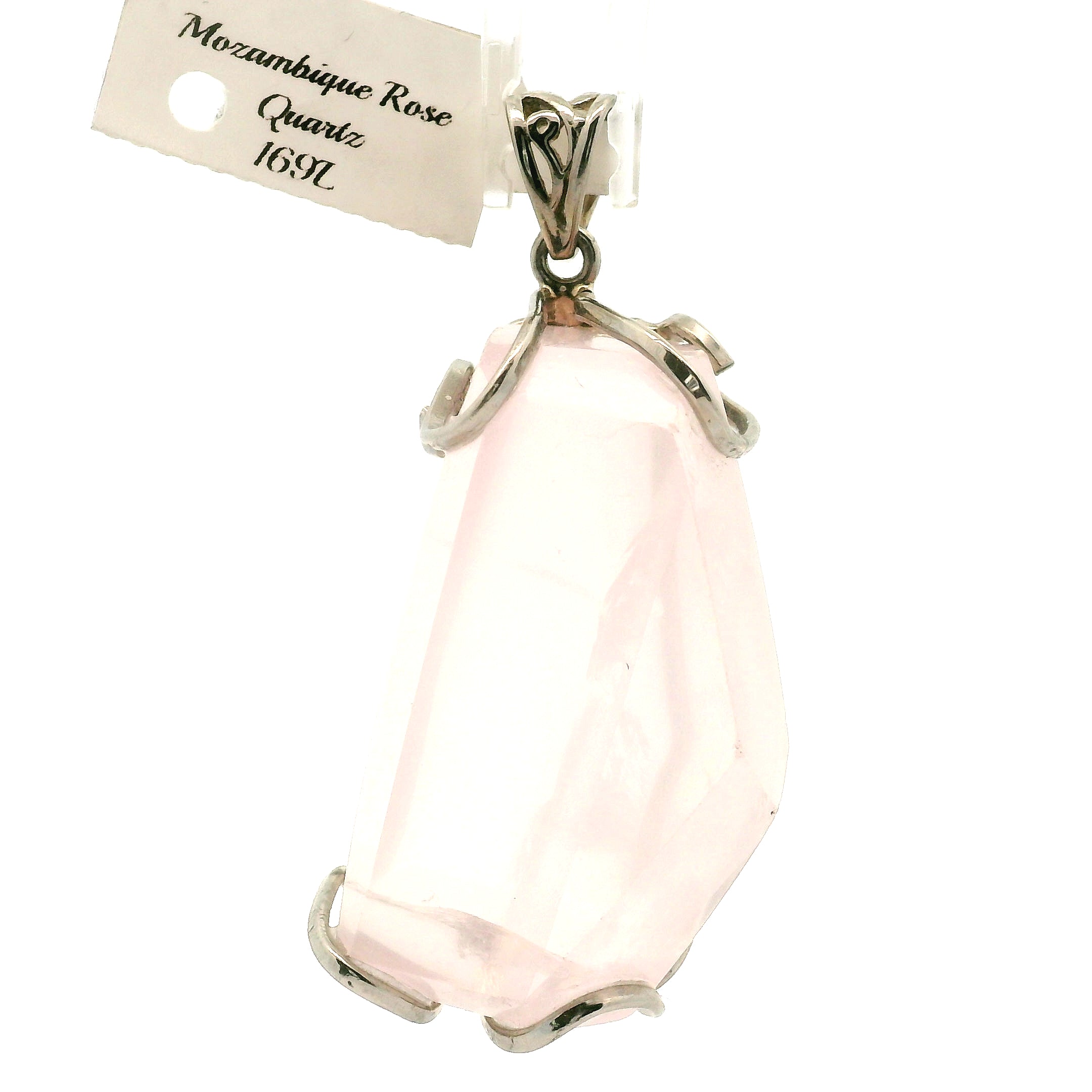 Mozambique Rose Quartz Pendant for Self Love And Healthy Aura Healing